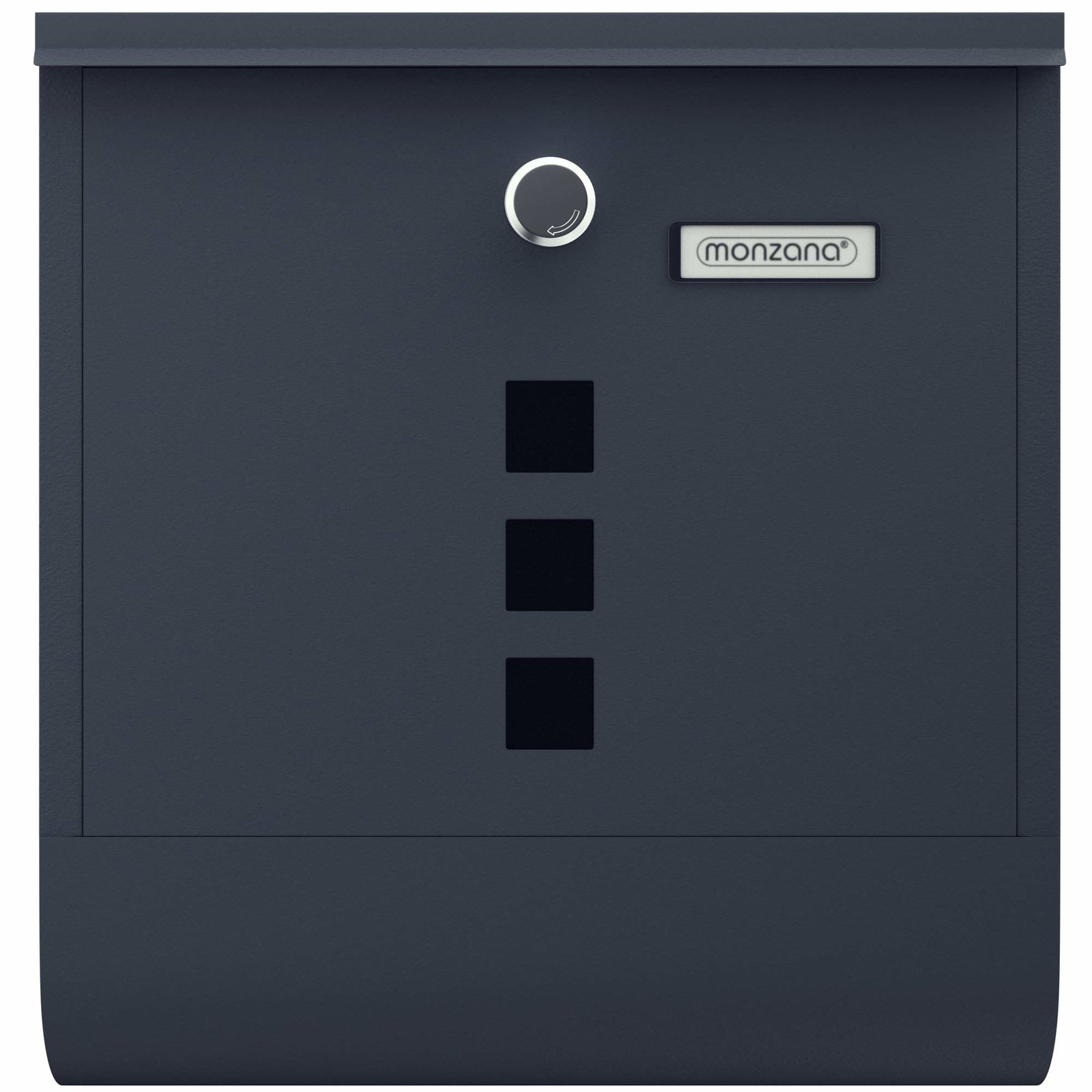 Brevlåda i rostfritt stål i antracit med fönster och tidningslåda | Hem & Hobby | Pryloteket