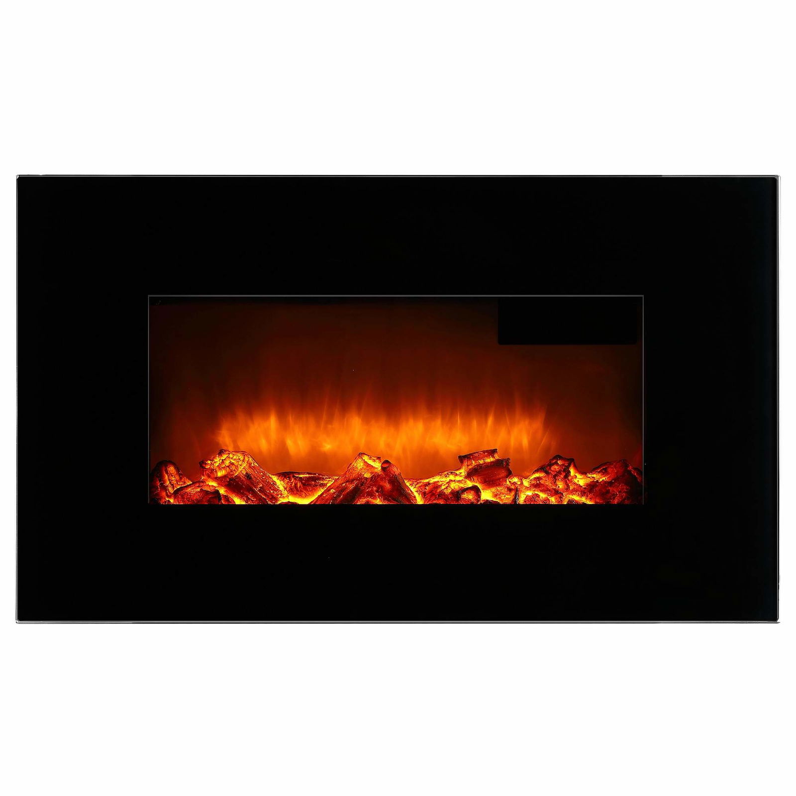 Elektrisk vægpejs, sort, fjernbetjening, 900-1800W