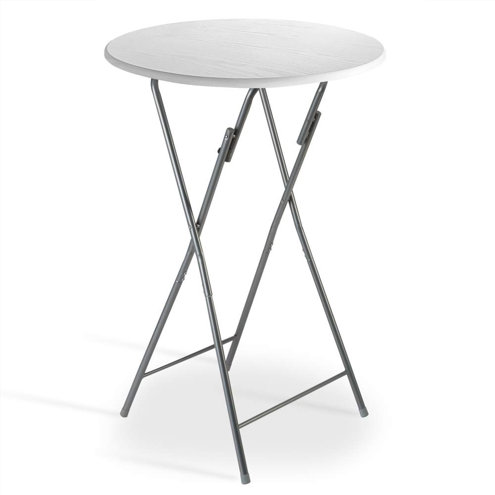Hopfällbart vitt MDF-barbord – 130x60cm, metallram | Hem & Hobby | Pryloteket