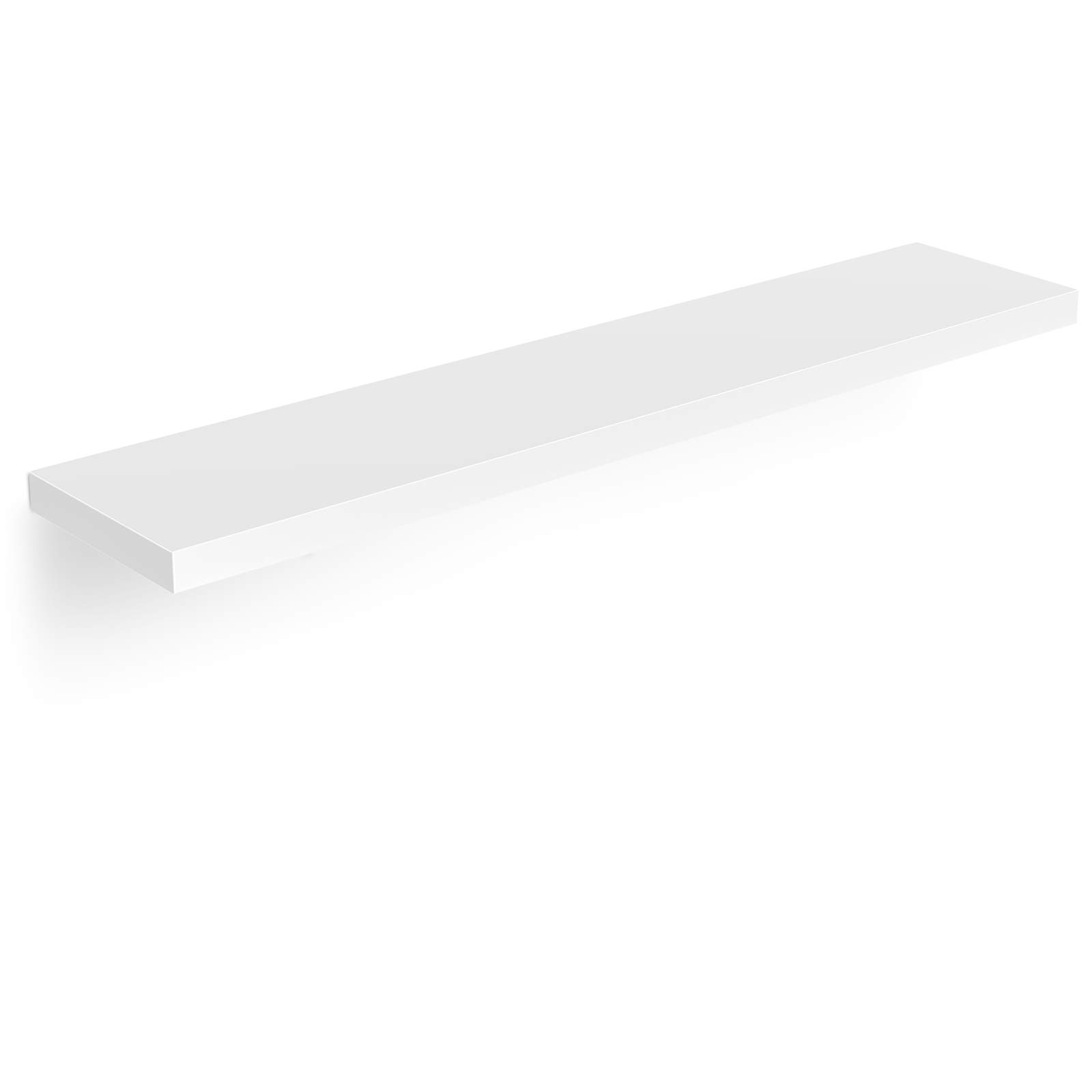 Flytande vägghylla, vit MDF, 110 cm, 15 kg kapacitet | Hem & Hobby | Pryloteket