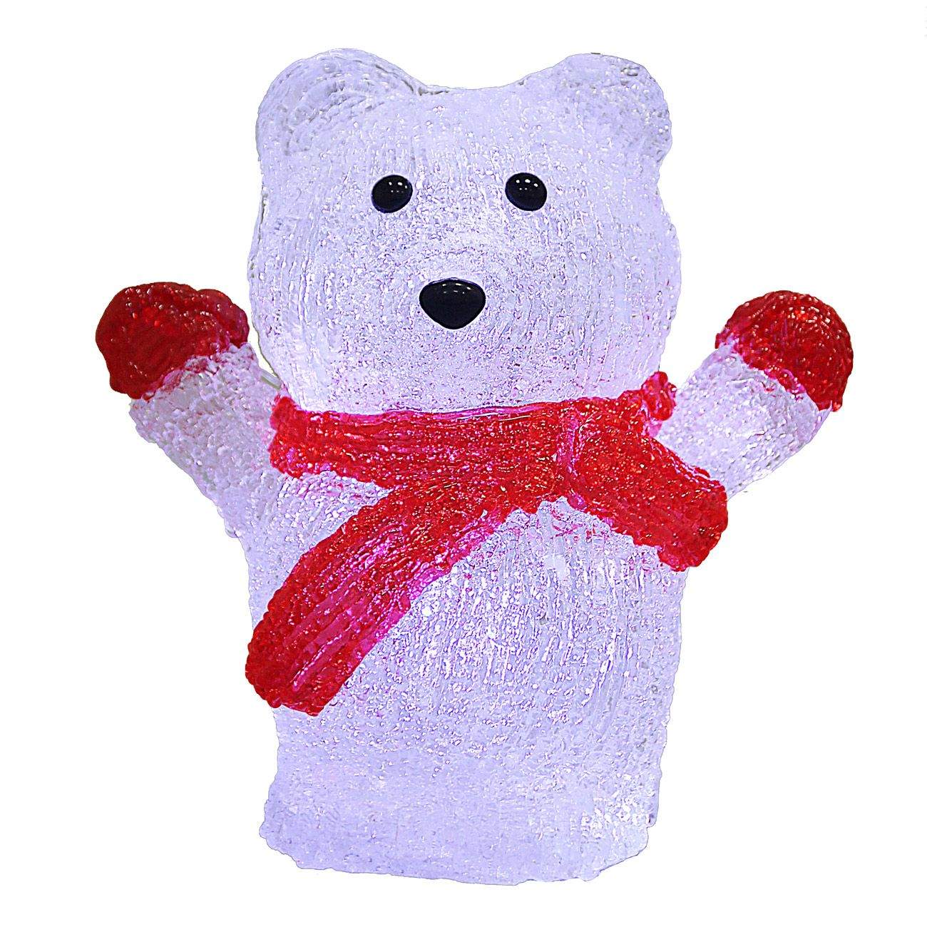 LED-isbjørnefigur – batteridrevet, indendørs brug