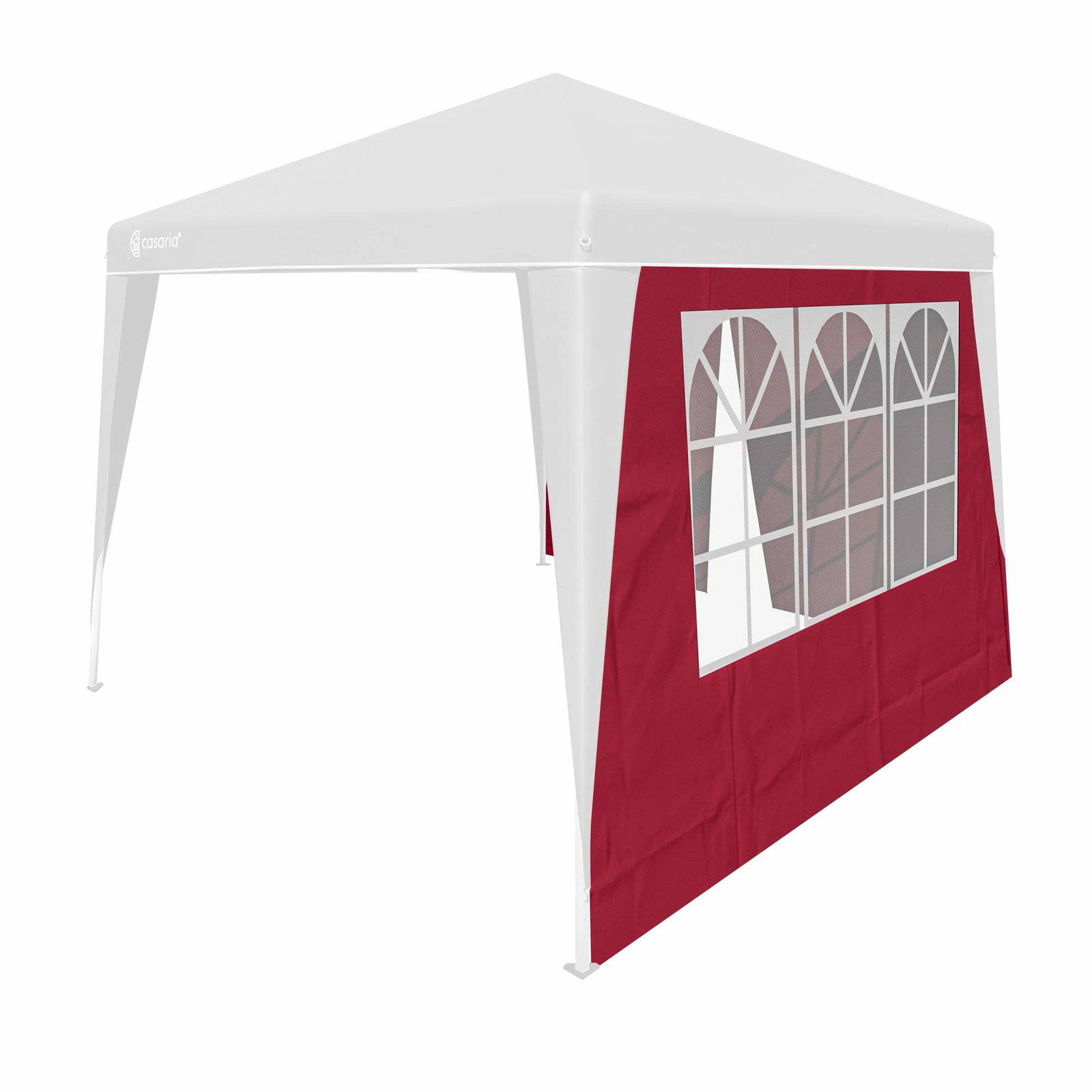 Sidopaneler till paviljong, röda, 3x3m, 2-pack, med dragkedja | Hem & Hobby | Pryloteket