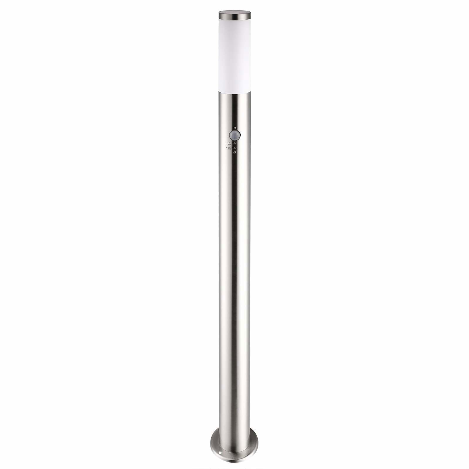 Vejlampe Ivy i rustfrit stål med sensor