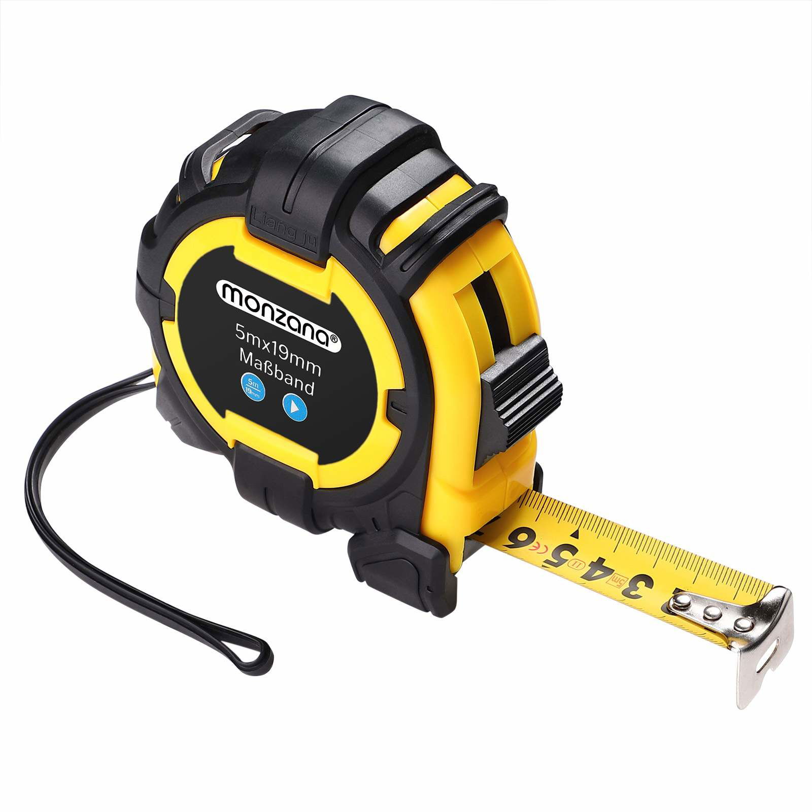 Målebånd 5m x 19mm – Holdbart, Låsbart, Stødsikkert