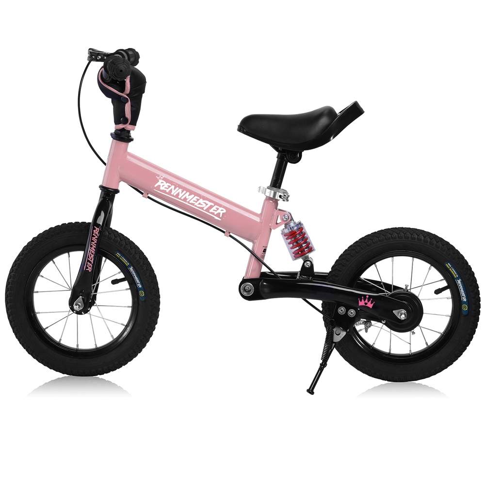 Balanscykel 12"" Rosa – Stötdämpande, Justerbar Sadel | Hem & Hobby | Pryloteket