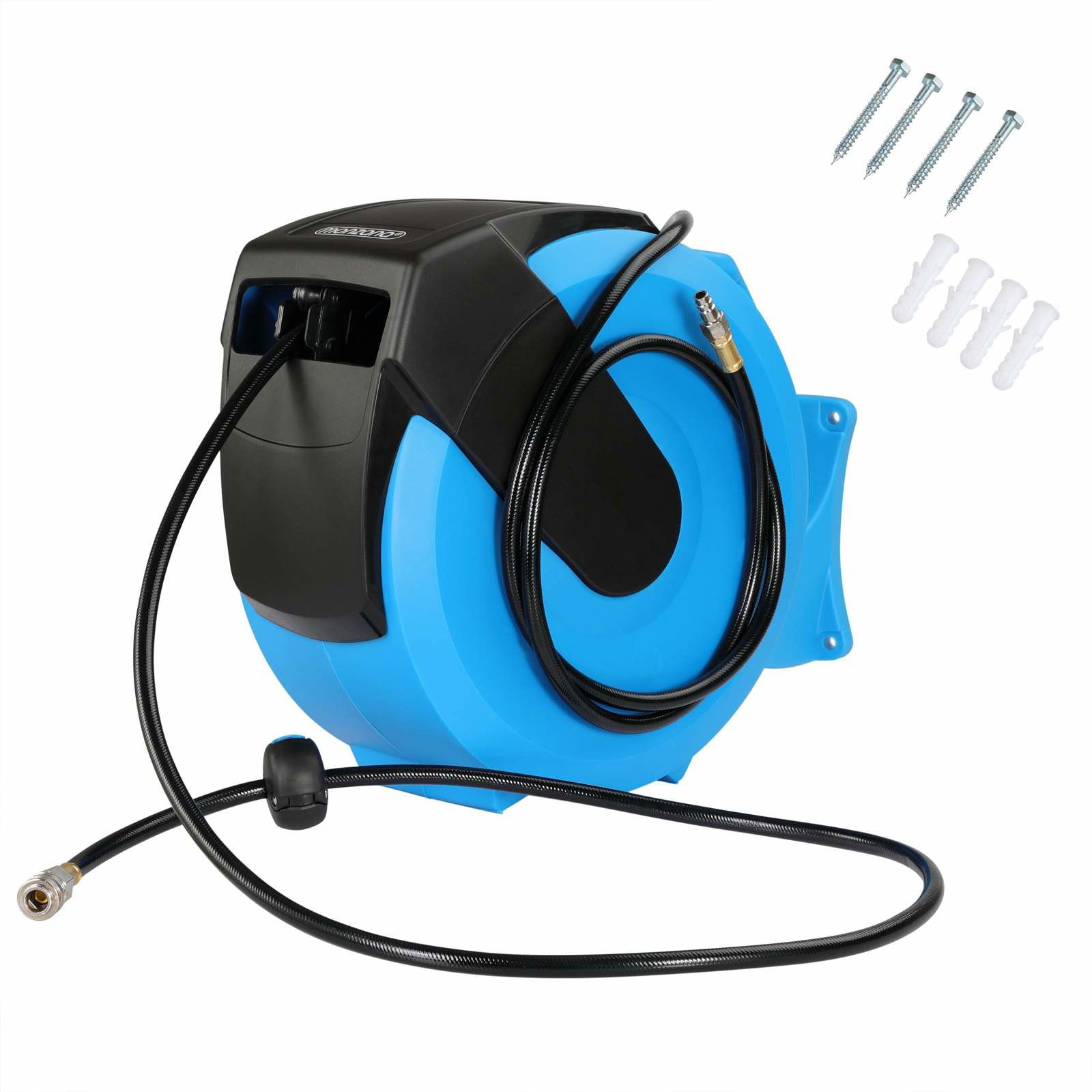 Trykluftslangeopruller 30m, 24 bar, automatisk oprulning