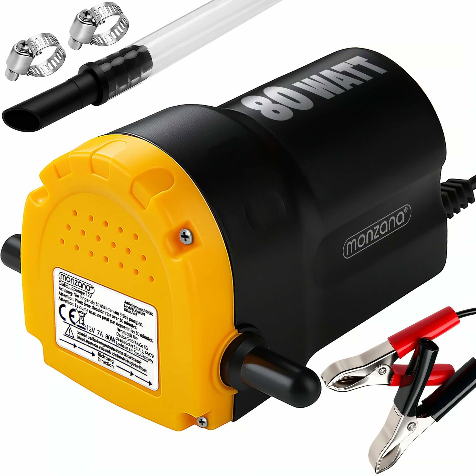 Oljeavgaspump 12V 80W – Snabb olje- och dieselöverföring | Hem & Hobby | Pryloteket