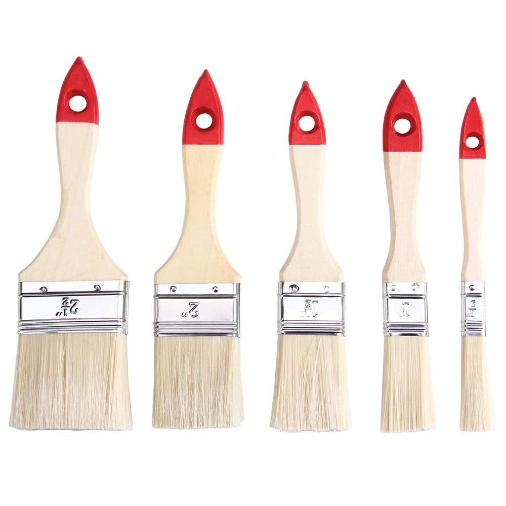 Penselsæt – 30 dele, 5 størrelser, træhåndtag