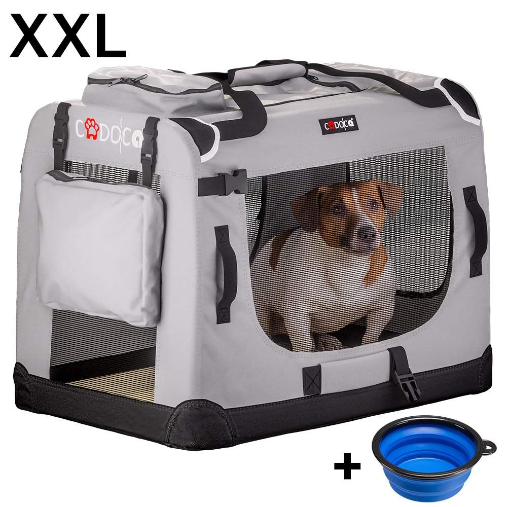 Hundetransportstof grå XXL 90x60x66cm