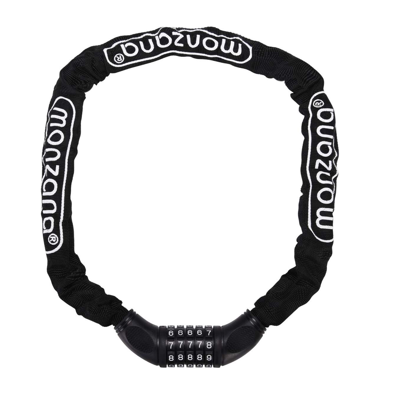 Cykelkedjelås, svart, 90 cm, 5-siffrigt kombinationslås | Hem & Hobby | Pryloteket