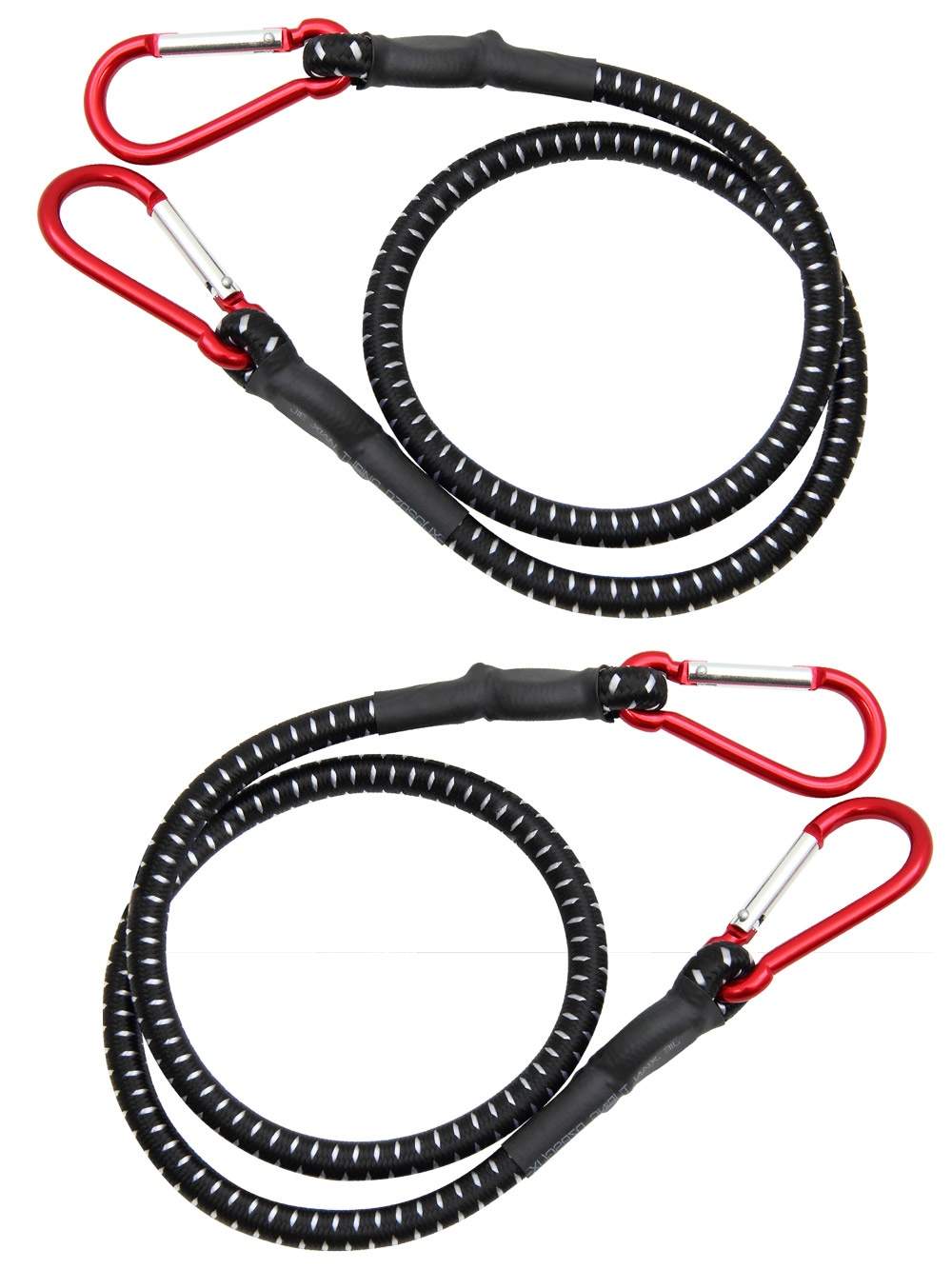 Bungee-linor med karbinhakar, 80 cm x 10 mm, 2-pack | Hem & Hobby | Pryloteket