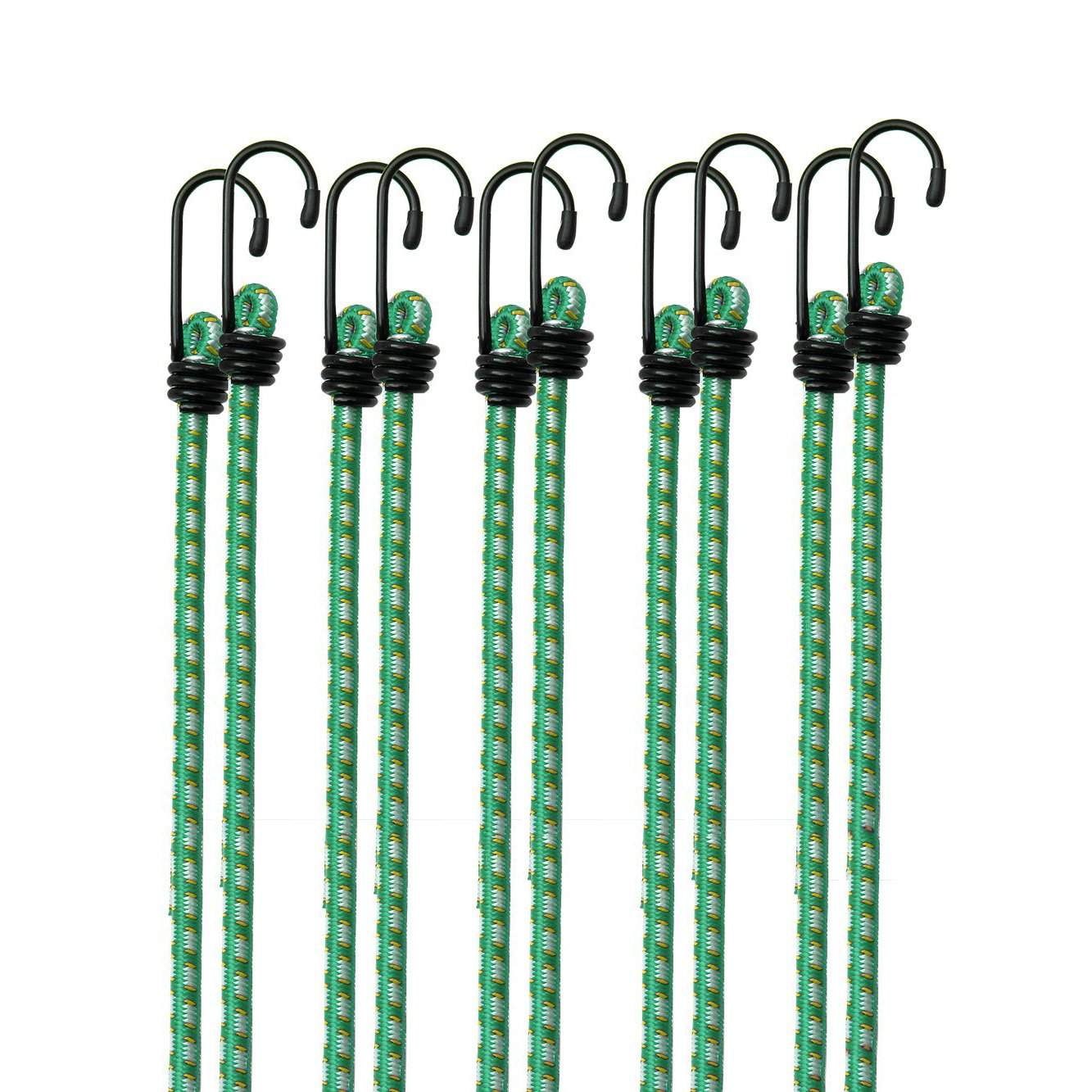 Bungee-lina 10-delars set grönt 61x8mm | Hem & Hobby | Pryloteket