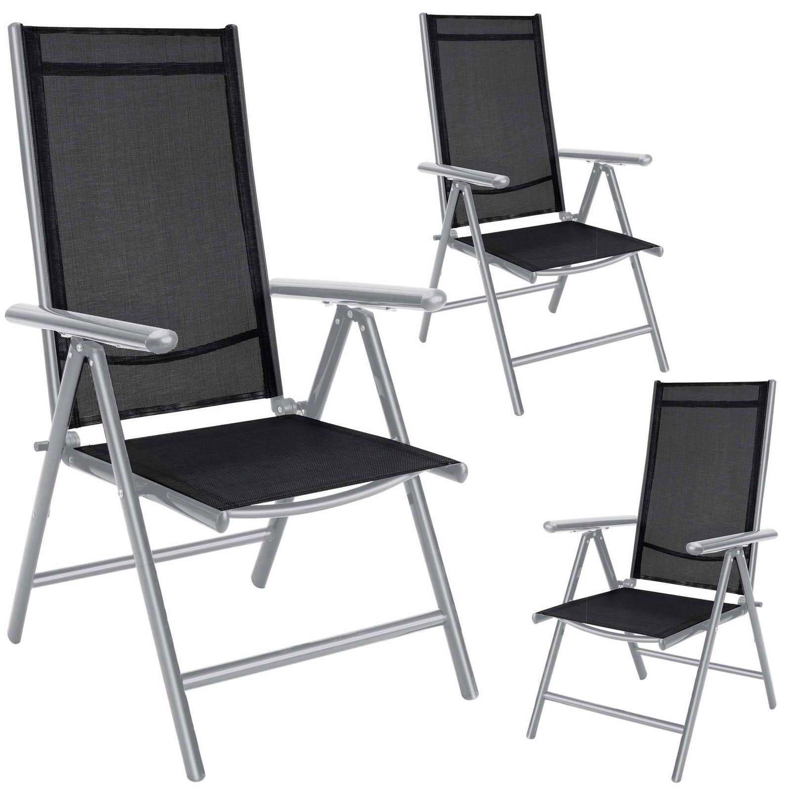 Trädgårdsstol Bern 3-delars set Silver Aluminium | Hem & Hobby | Pryloteket