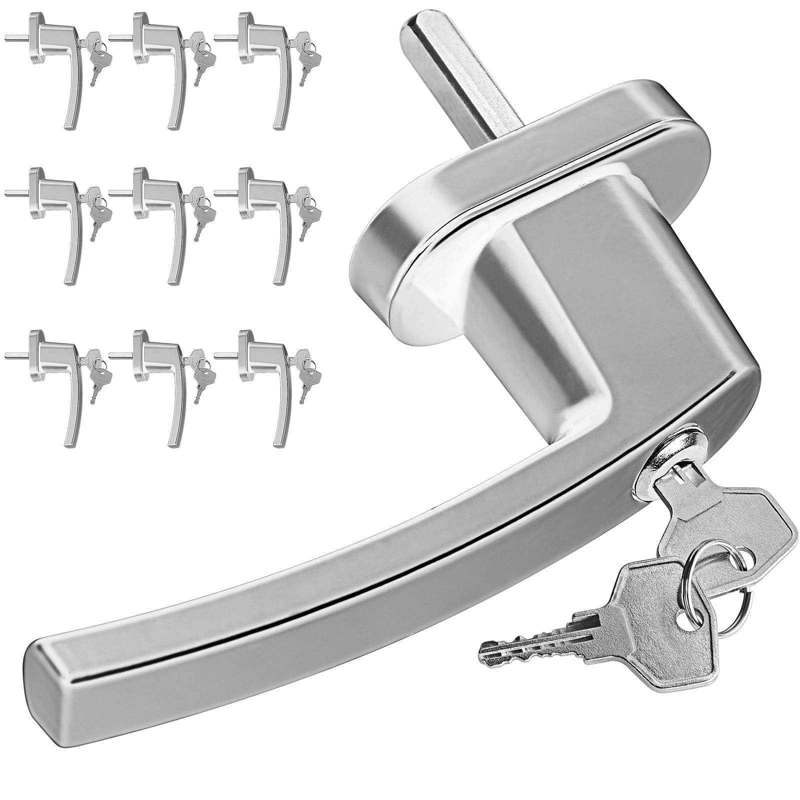 Låsbart fönsterhandtag, 2 st, silver, barnsäkert | Hem & Hobby | Pryloteket