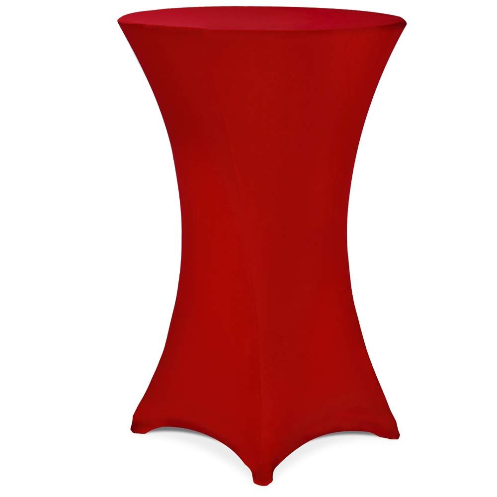 Rött cocktailbordsöverdrag, 80 cm, skrynkelbeständigt | Hem & Hobby | Pryloteket