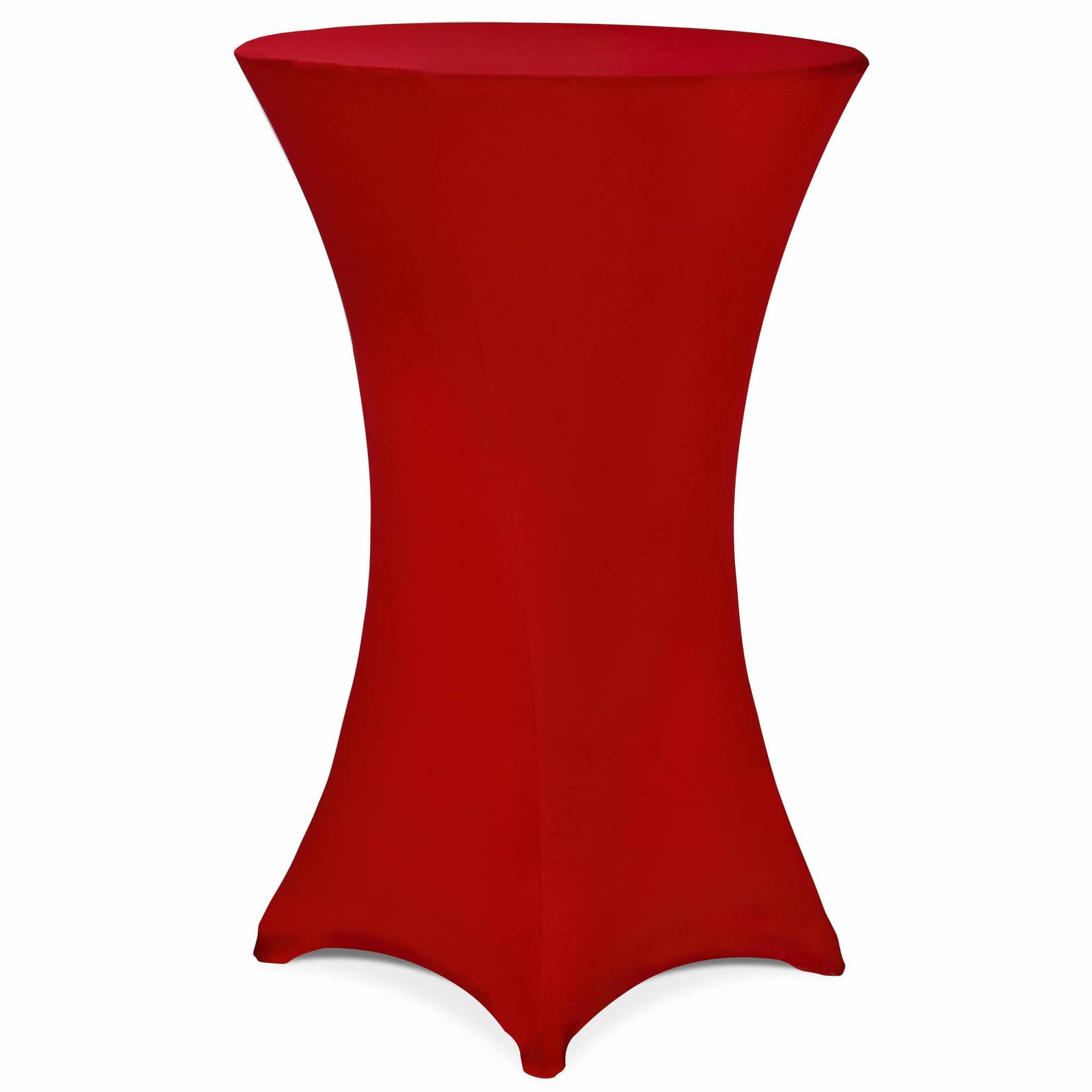 Rødt cocktailborddække, 60 cm, krølfrit