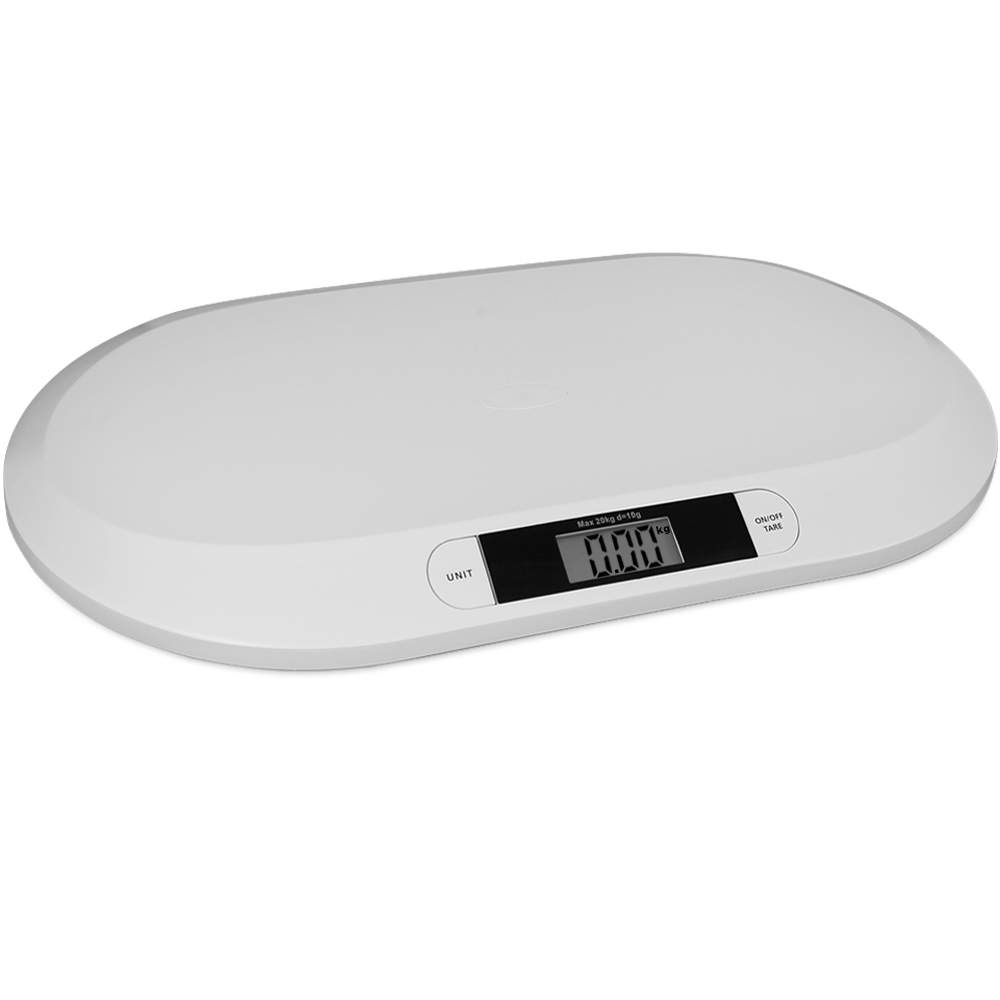 Digital babyvægt, 20 kg kapacitet, tara og automatisk slukning