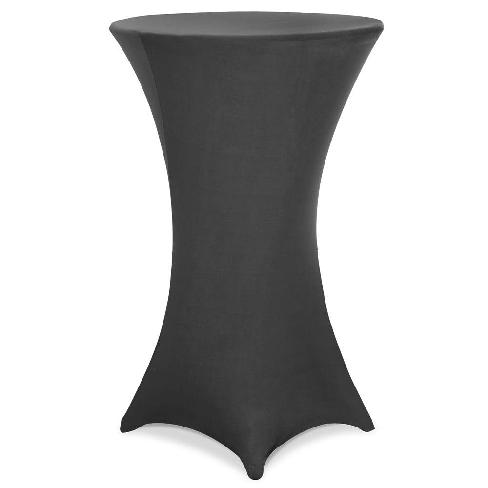 Cocktailbordbetræk, Antracit, 80 cm, Strækbart materiale