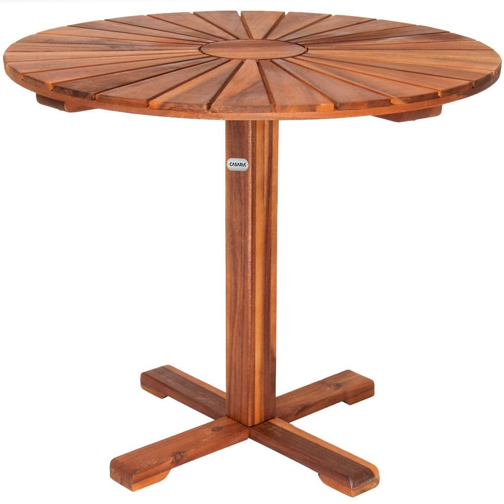Rundt havebord i akacietræ – vejrbestandigt, 70,5 cm