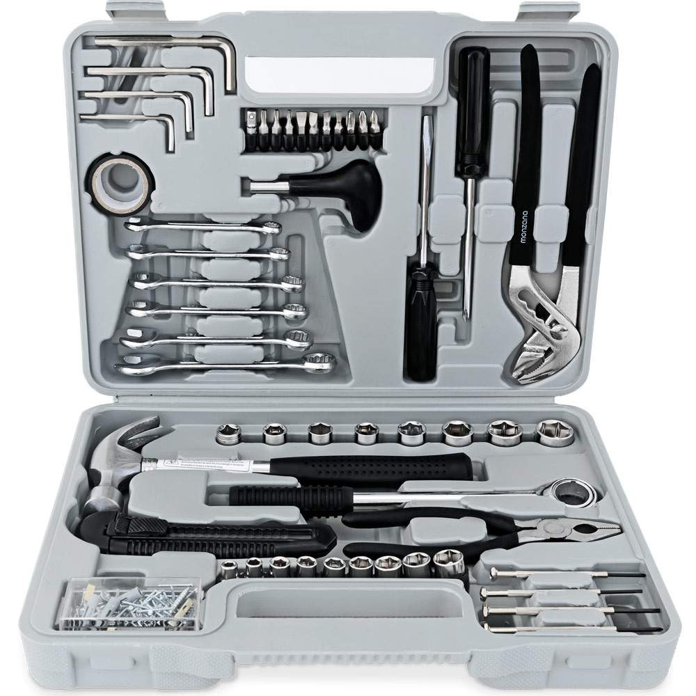 141-delt værktøjssæt med kuffert – Stålværktøj til gør-det-selv og professionelle