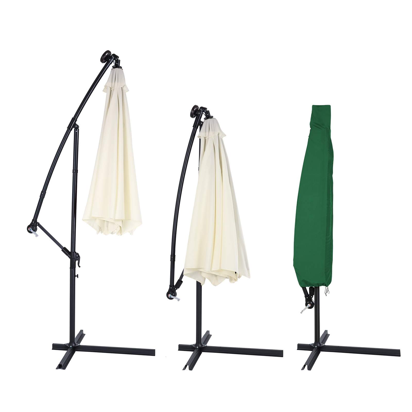 Parasollöverdrag Grönt 3m – Dragkedja, Polyester, Väderbeständig | Hem & Hobby | Pryloteket