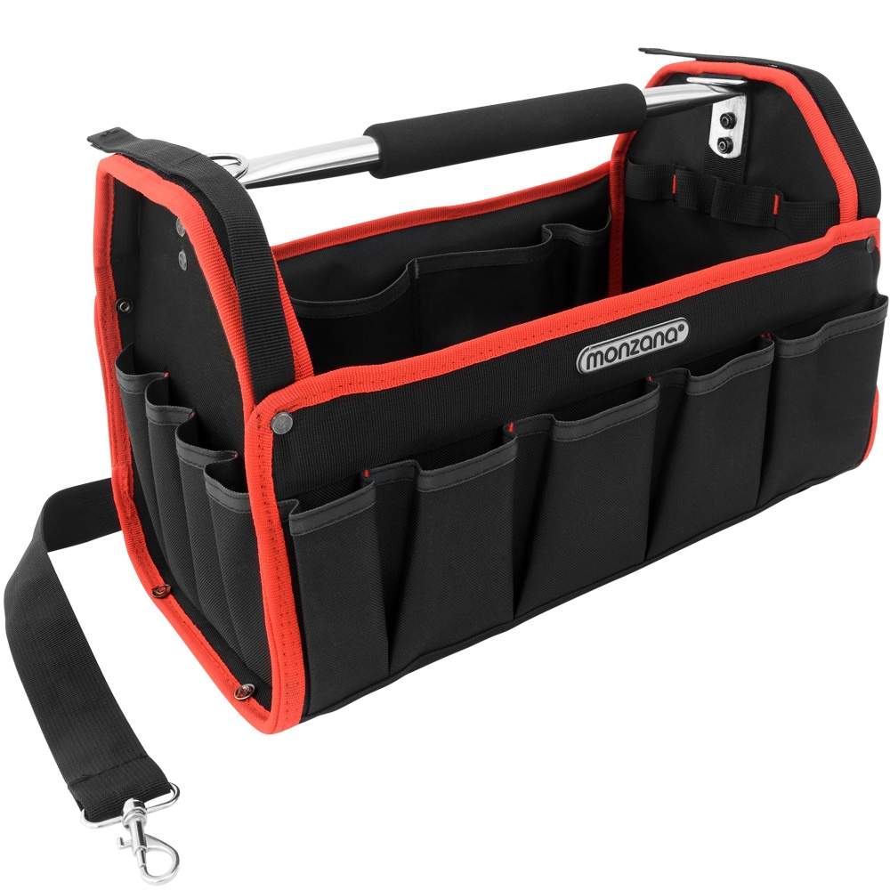 Öppen verktygsväska – 17 tum, polyester, flera fickor | Hem & Hobby | Pryloteket