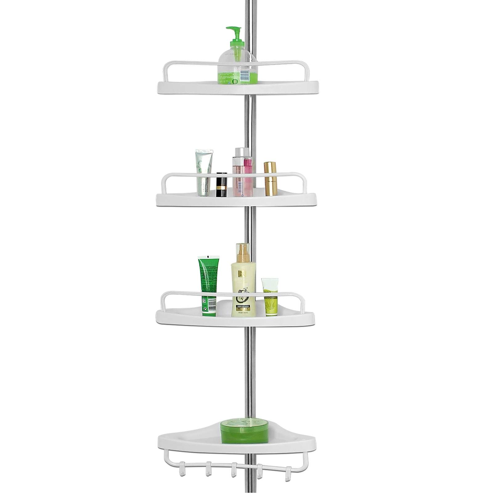 Teleskopisk brusestativ, rustfrit stål, 92-306 cm justerbar