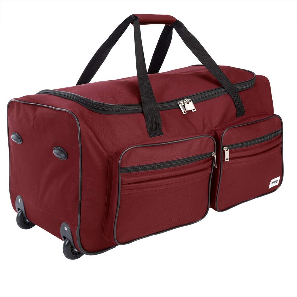 Hjulförsedd väska 100L, Röd – Slitstark resväska med lås | Hem & Hobby | Pryloteket