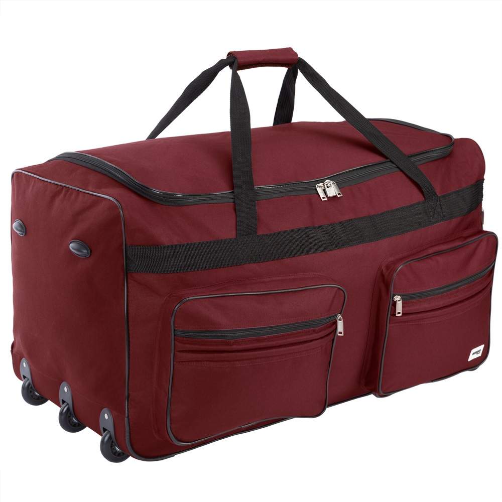 Hjulförsedd väska 160L Röd – XXL resväska med lås | Hem & Hobby | Pryloteket
