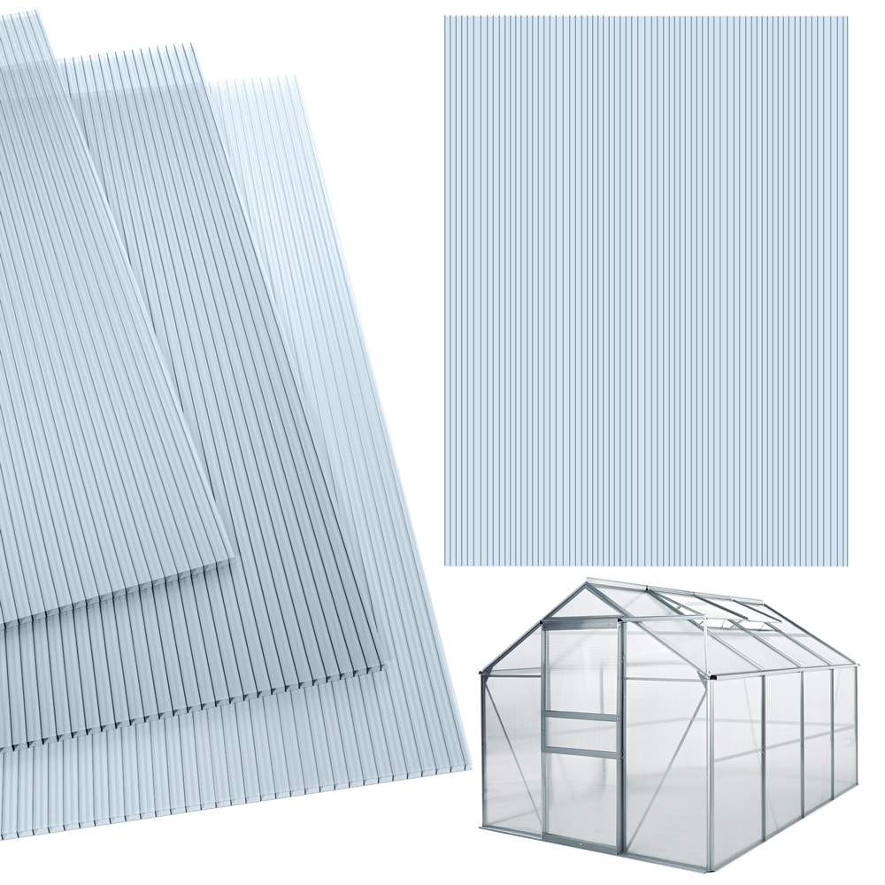 Hulkammer flerlagsplader sæt med 14 transparente 4 mm 1025 m²
