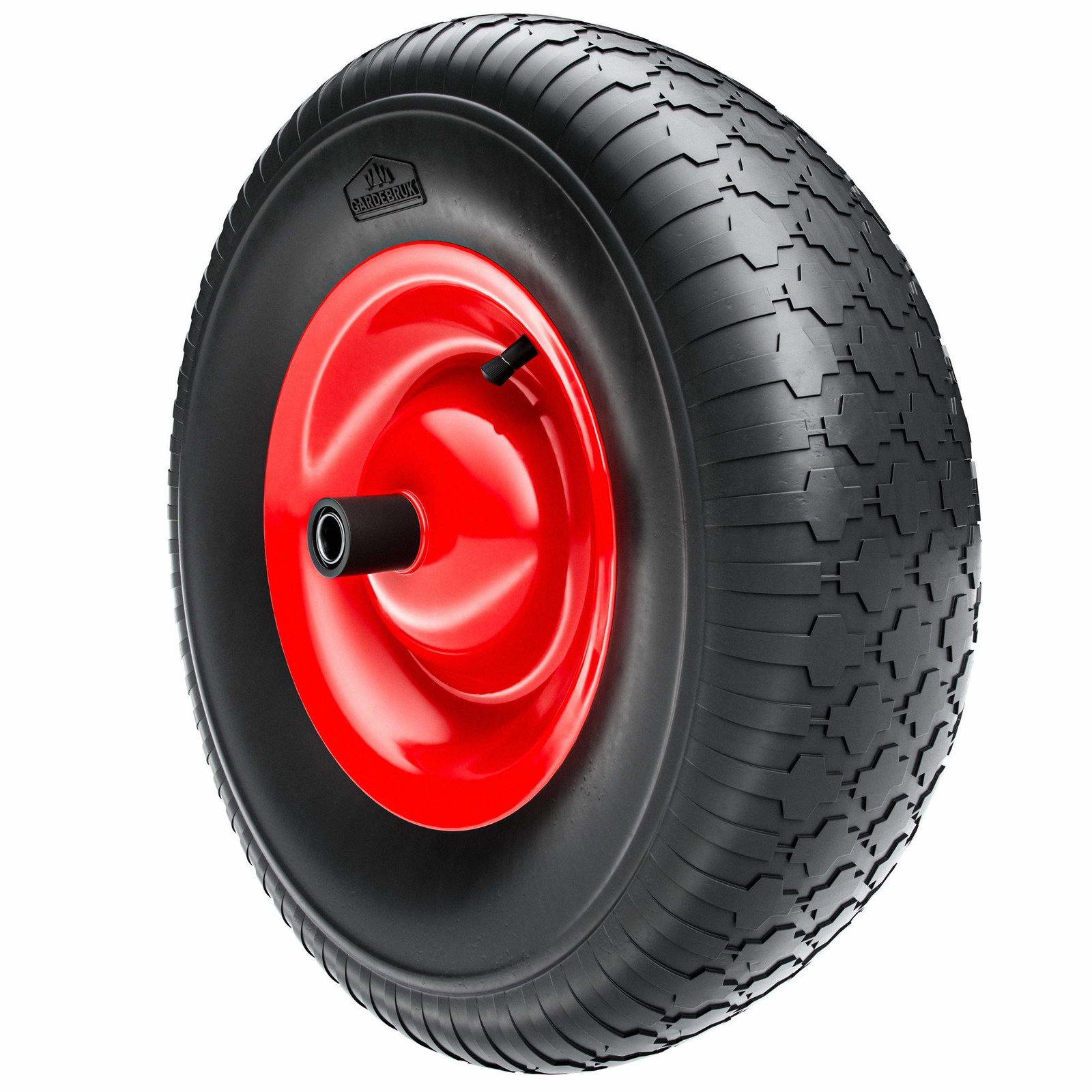 Pneumatiskt skottkärrehjul, stålfälg, 200 kg kapacitet | Hem & Hobby | Pryloteket