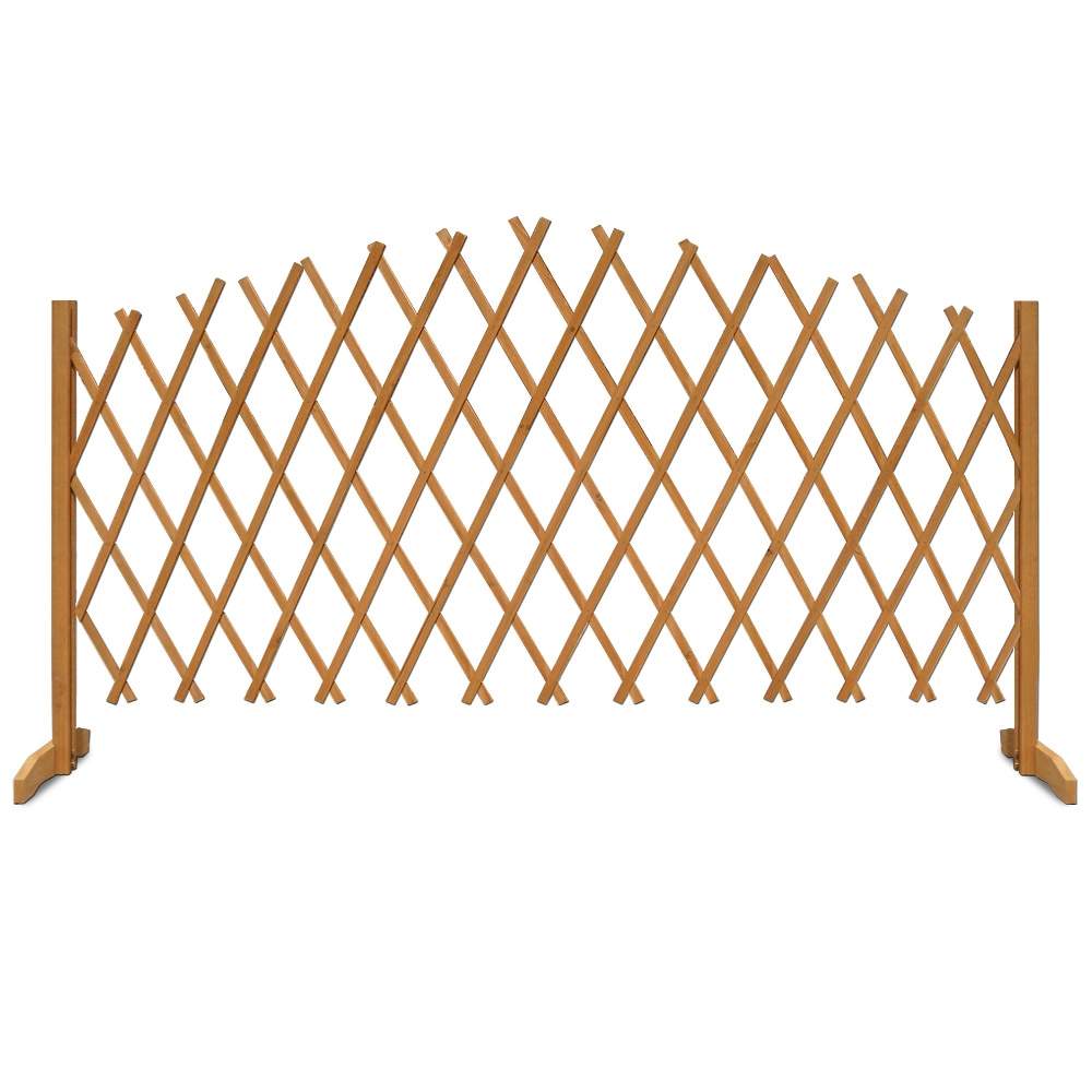 Justerbart træespalier, 200x107cm, fritstående og foldbart