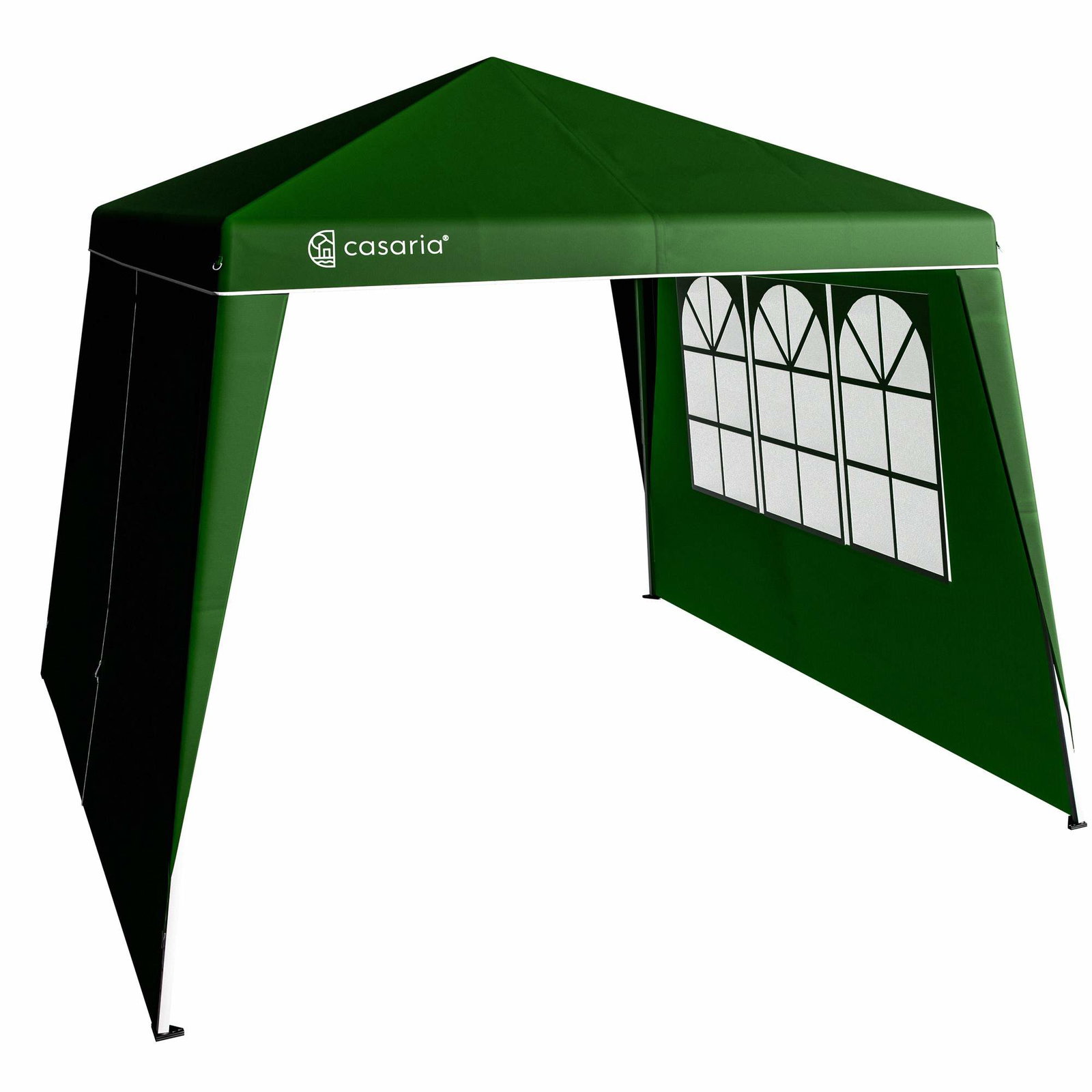 Pavillon sidepaneler, grøn, 3x3m, sæt med 2, lynlås