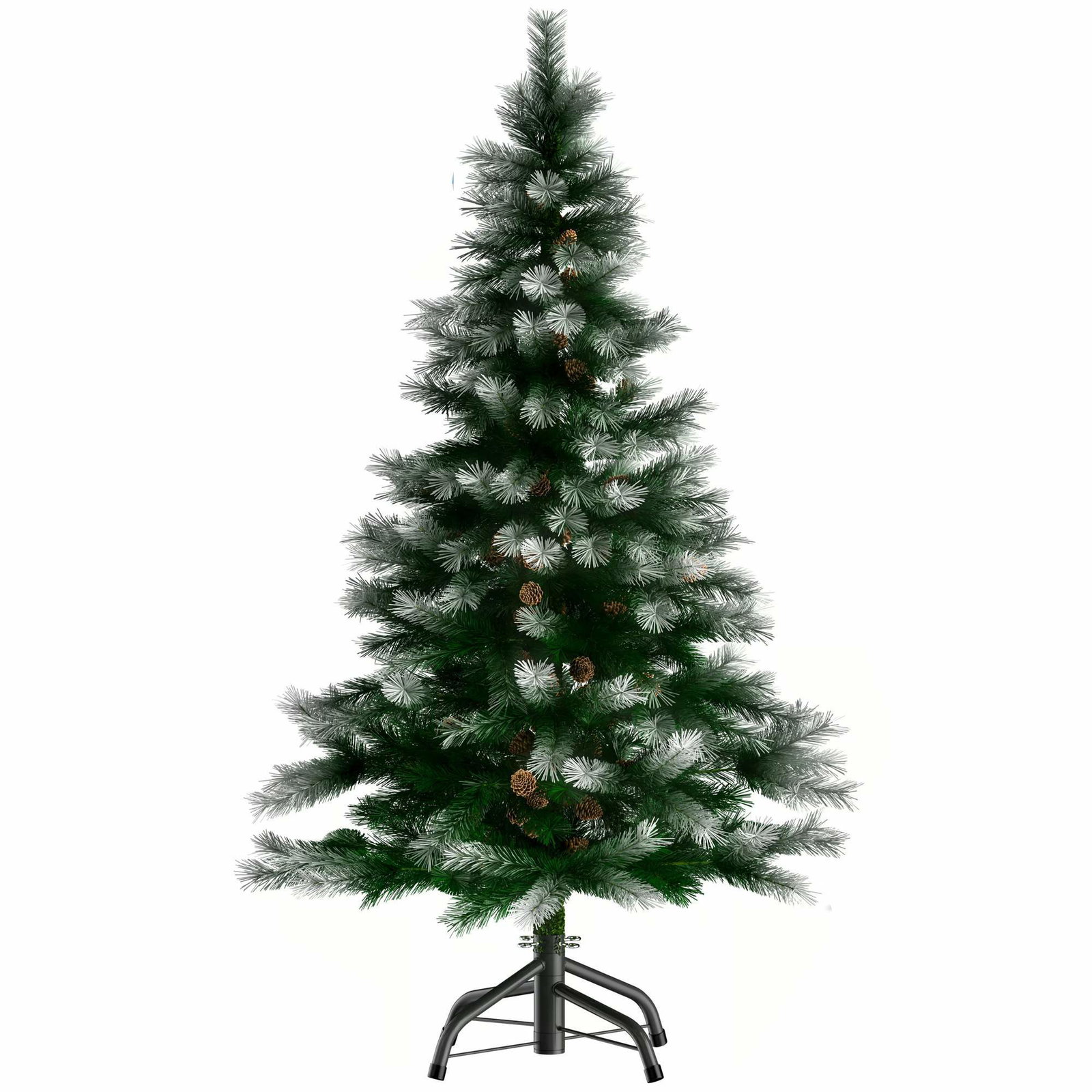 Kunstigt juletræ, Snowy 1,8 m, 705 spidser, fod inkluderet