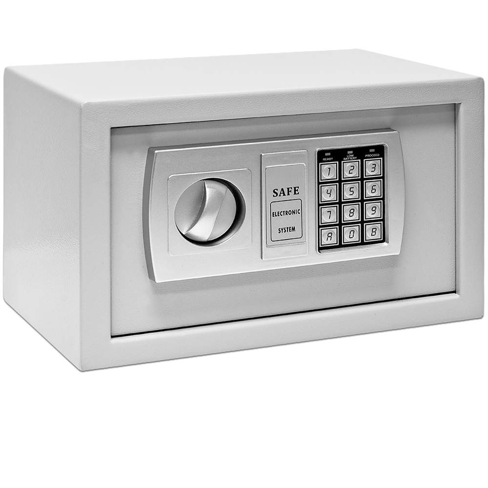 Digitalt pengeskab 30x20x20 cm – ståldør, tastatur, batterier inkluderet