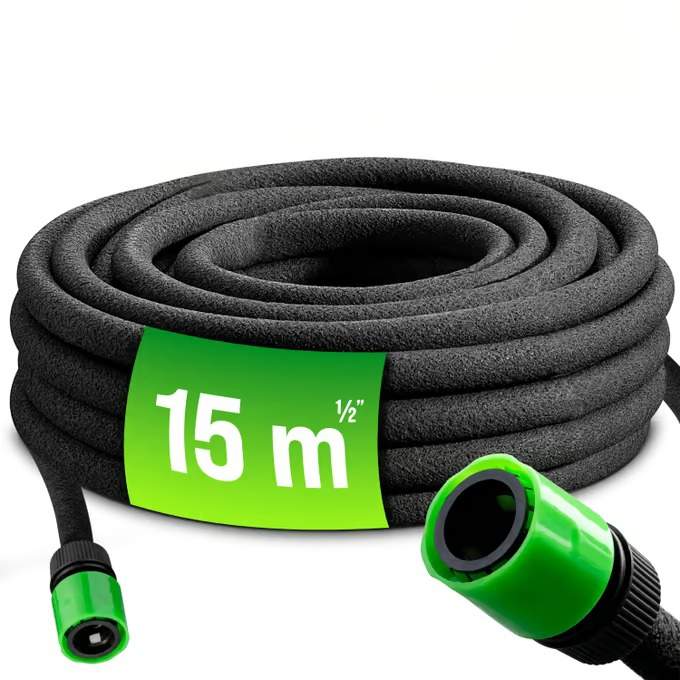 Slange til vandbesparende havevanding 1/2" 15m