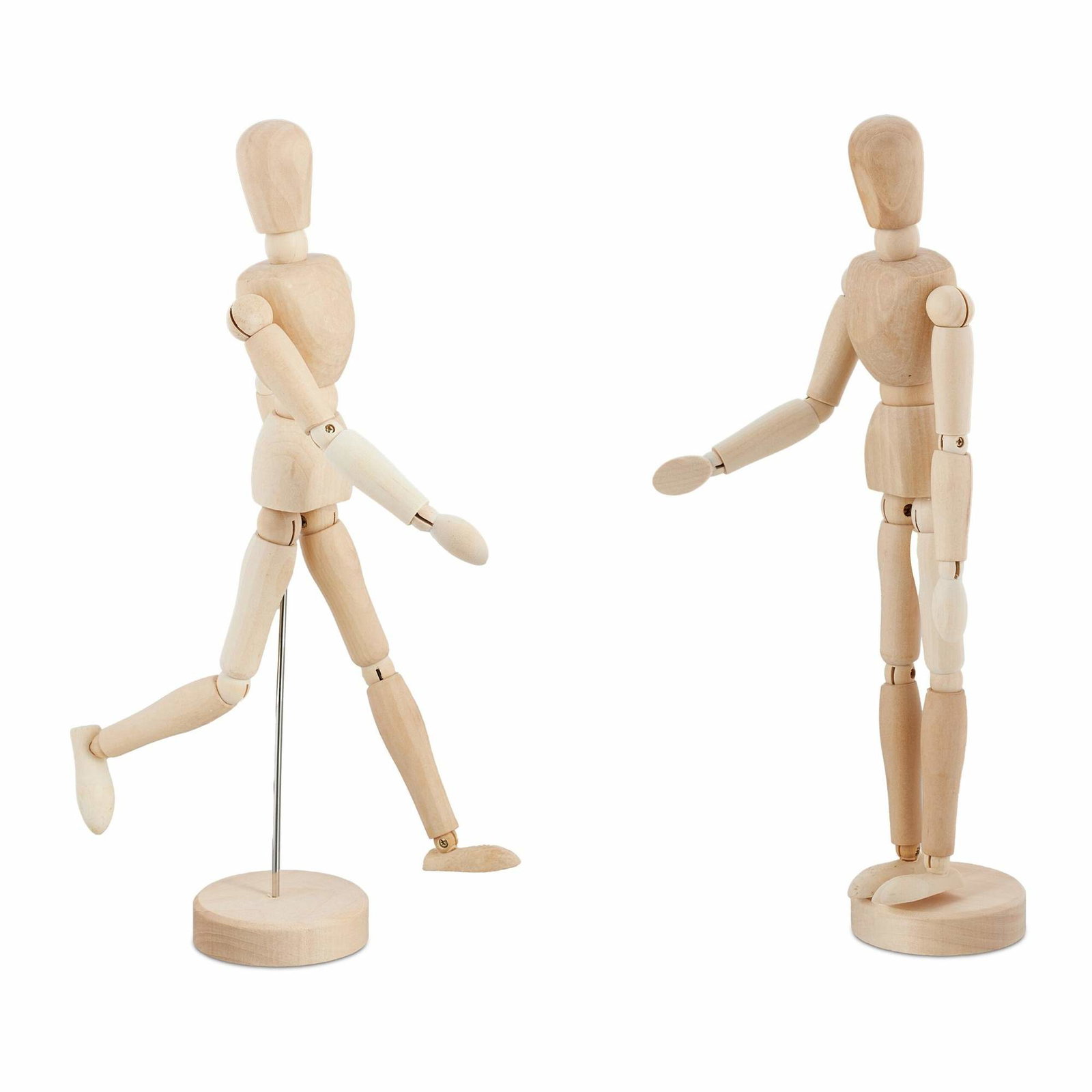 Träkonstskyltdocka – 30 cm, poserbar, 2-pack | Hem & Hobby | Pryloteket