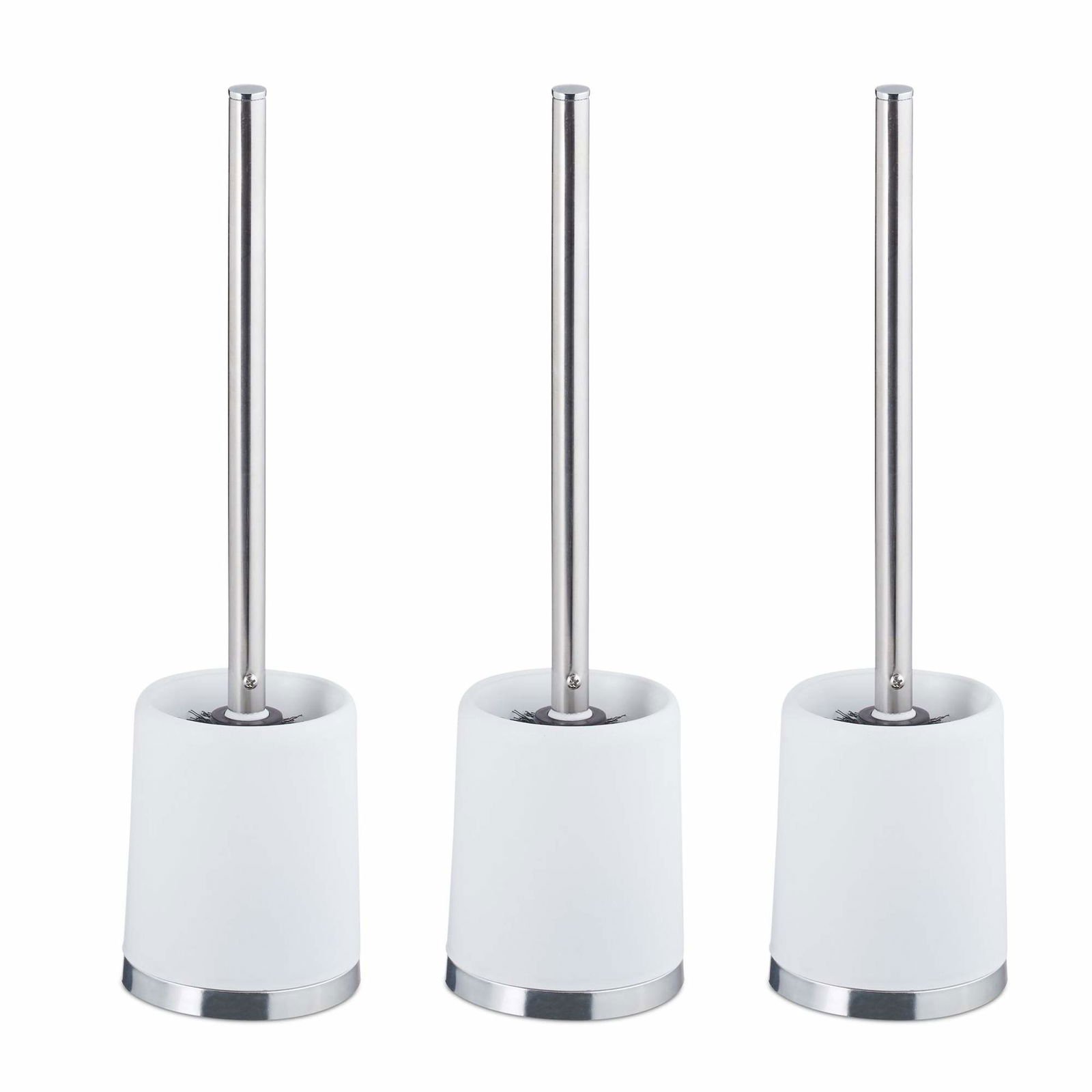 Toiletbørstesæt med 3 stk. med holdere – Effektiv rengøring