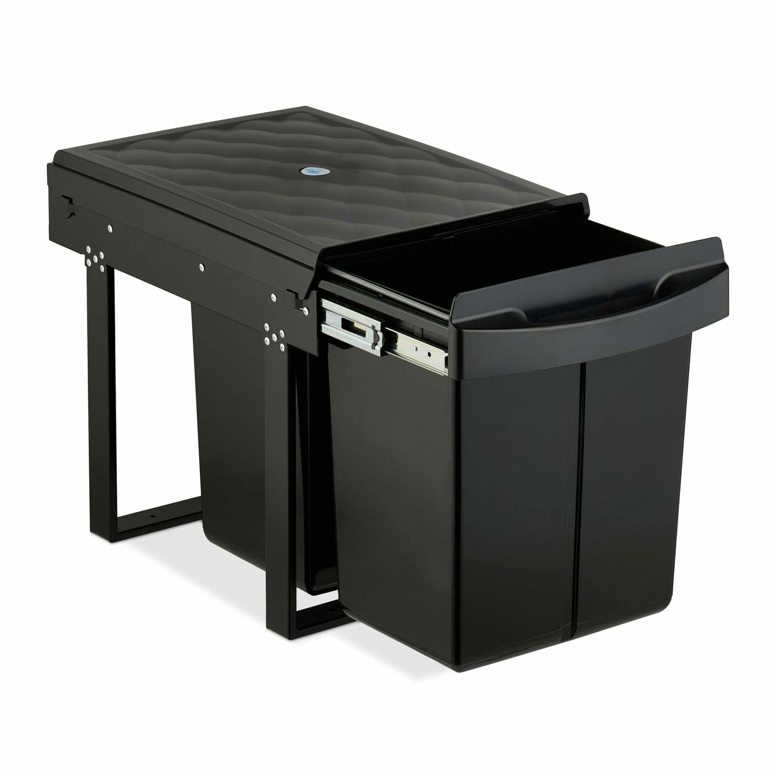 Utdragbar köksavfallsbehållare – svart, platsbesparande design | Hem & Hobby | Pryloteket