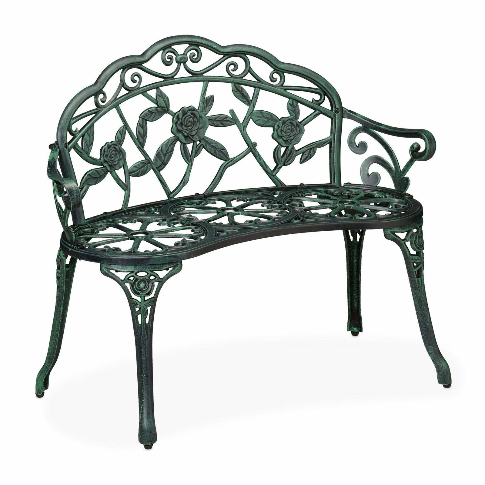 Havebænk i antik stil – rosendesign, udendørs siddepladser