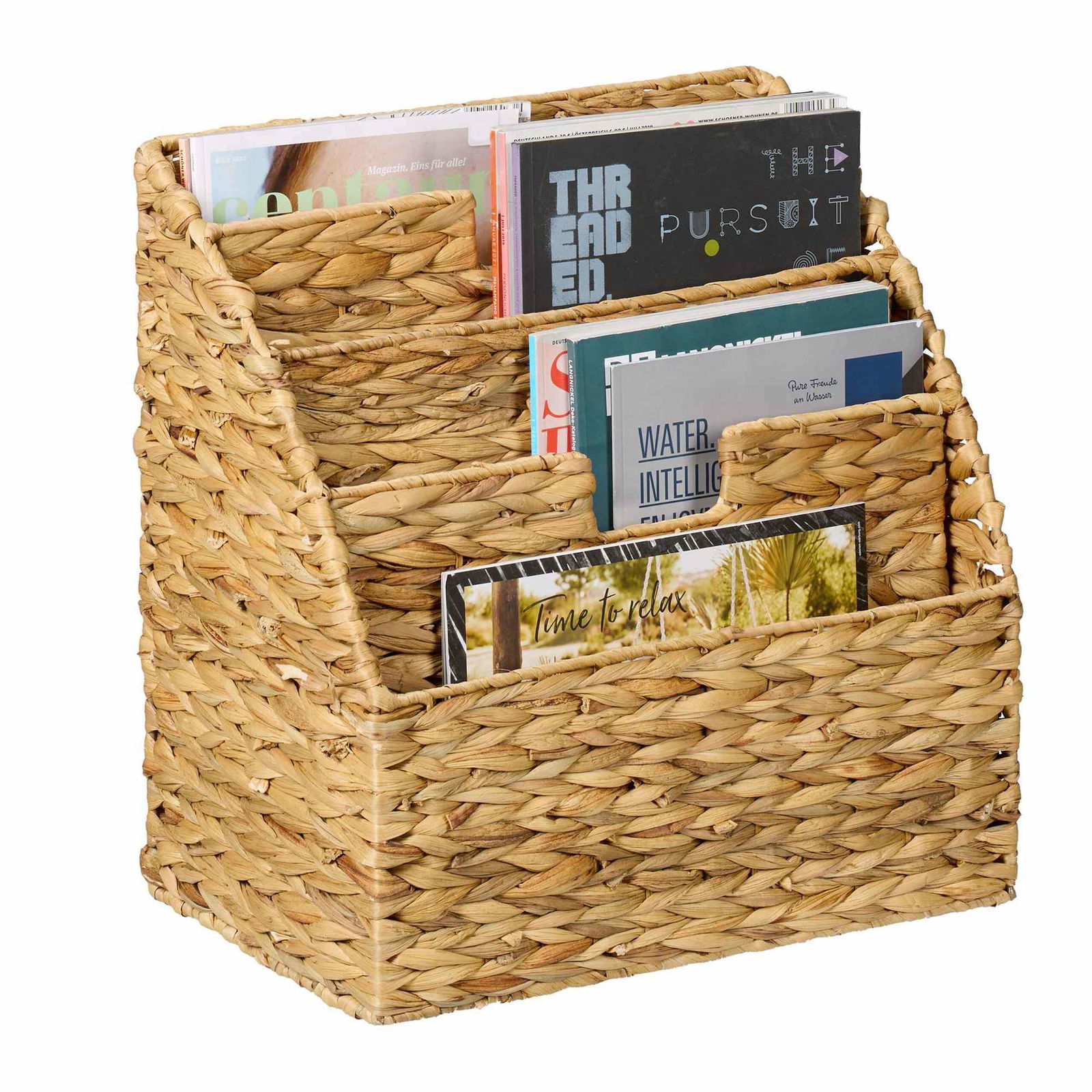 Tidskriftshållare för vattenhyacint – 4 fack | Hem & Hobby | Pryloteket