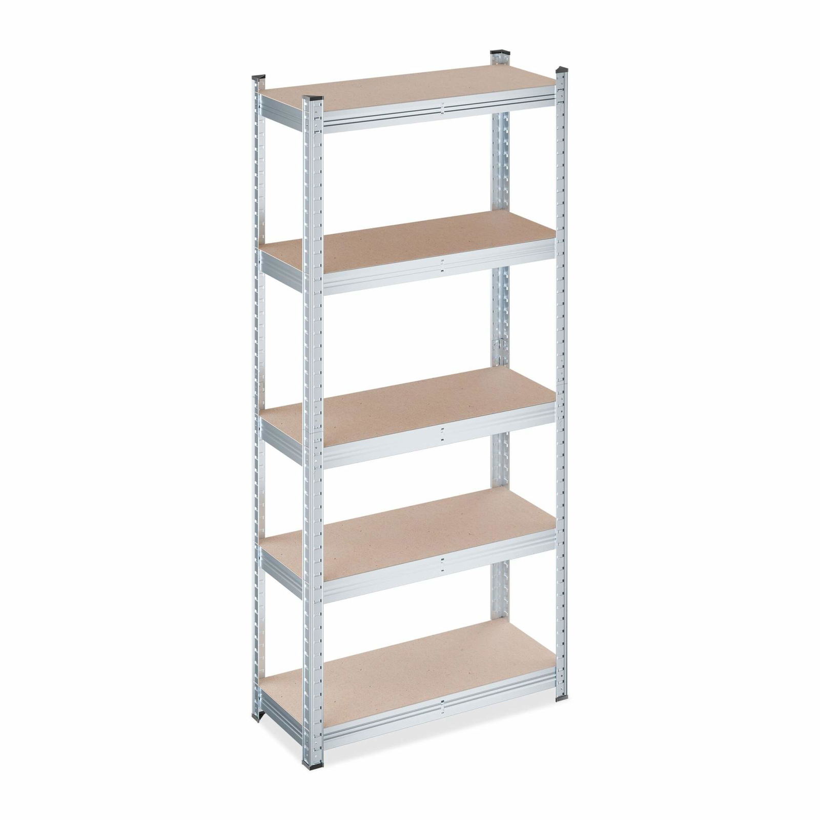 Kraftig justerbar reol med 5 niveauer – 150x70x30 cm