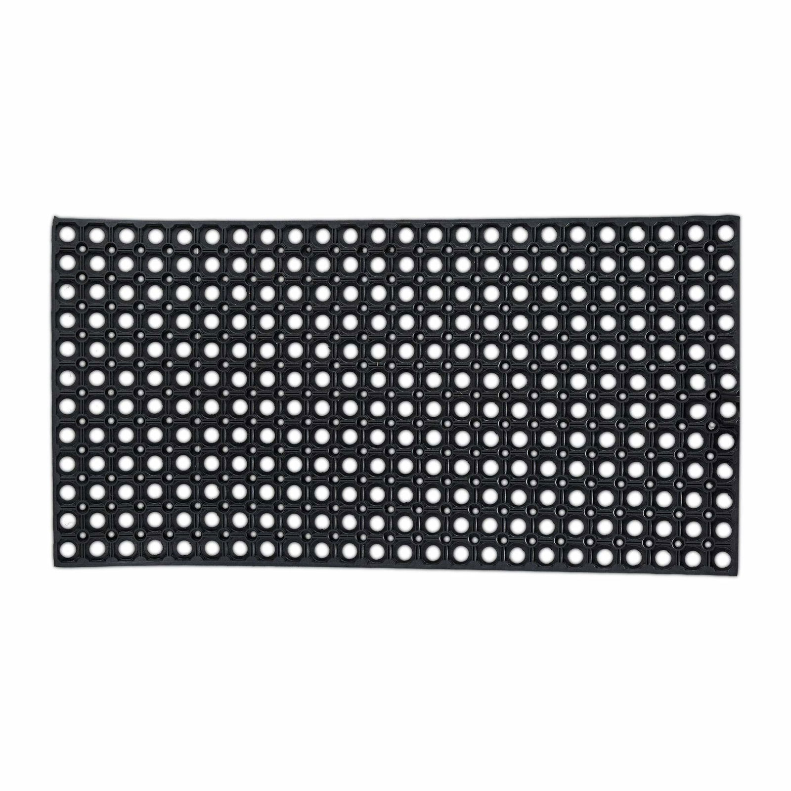 Dörrmatta med skoskrapa – svart, 100 x 50 cm, väderbeständig | Hem & Hobby | Pryloteket