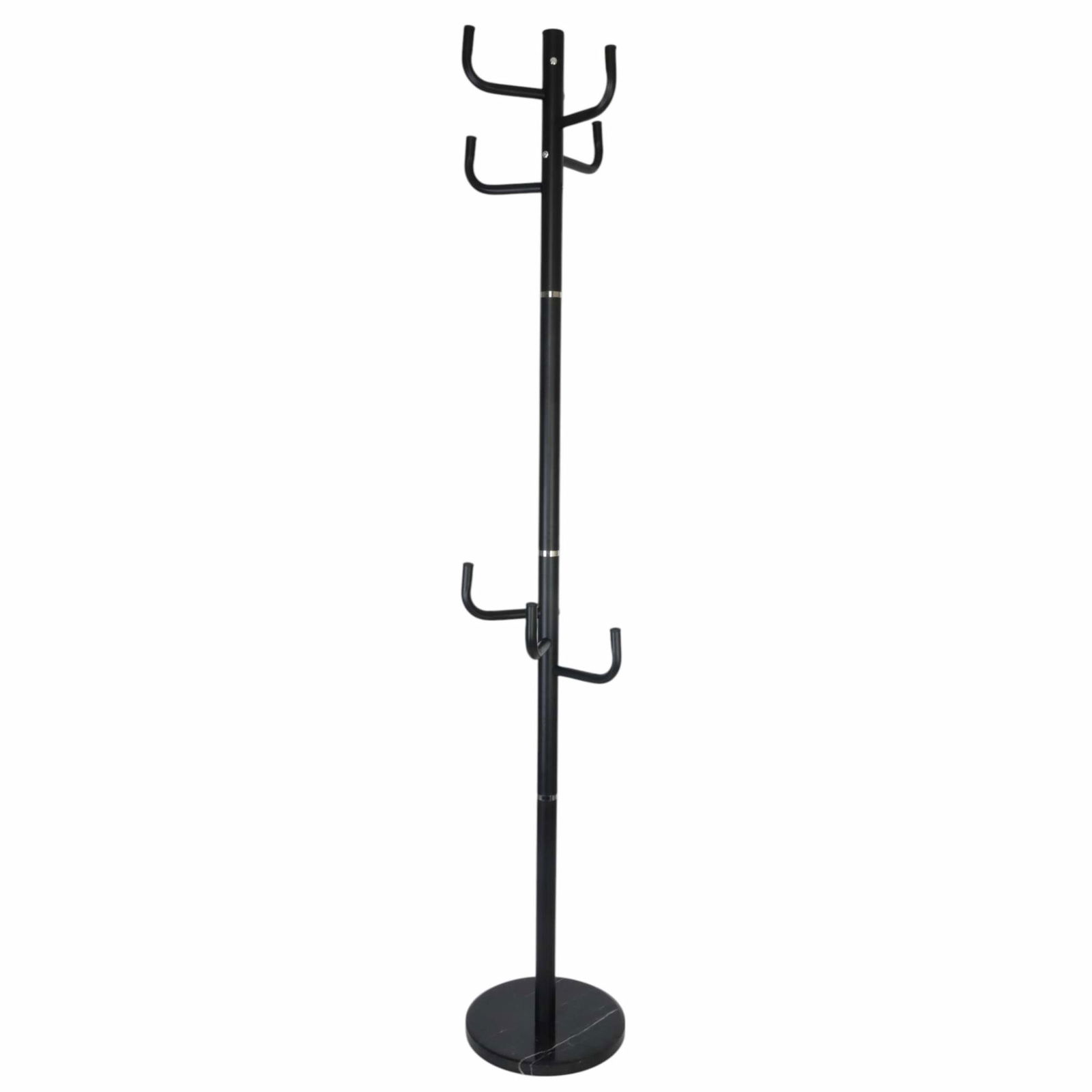 Knagerække med marmorfod – Trædesign, 8 kroge