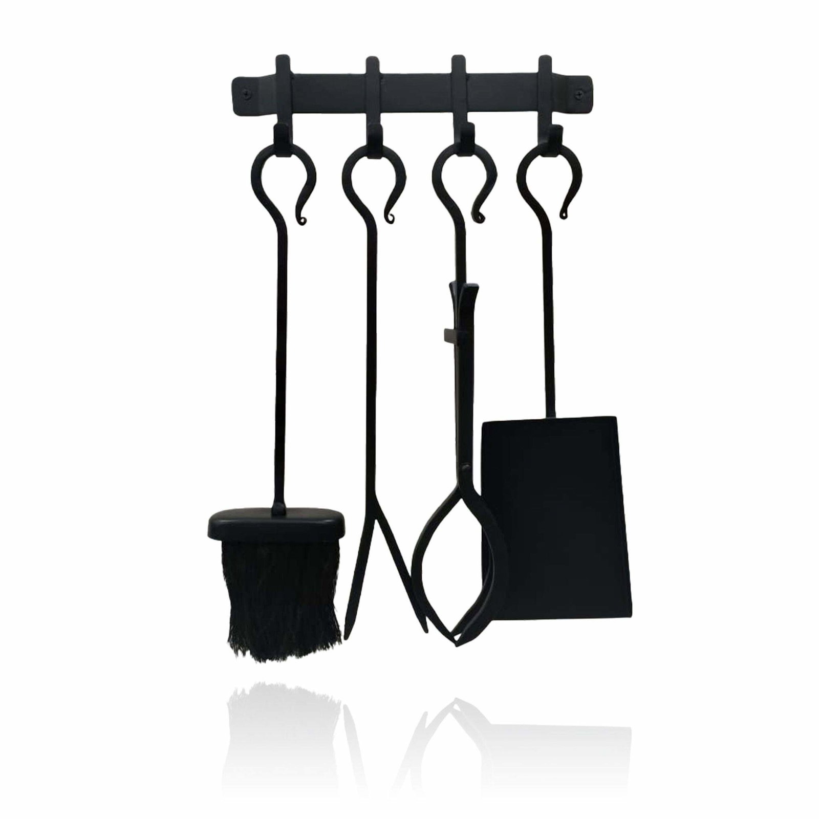 Verktygssats för eldstad, smidesjärn – Väggfäste ingår | Hem & Hobby | Pryloteket