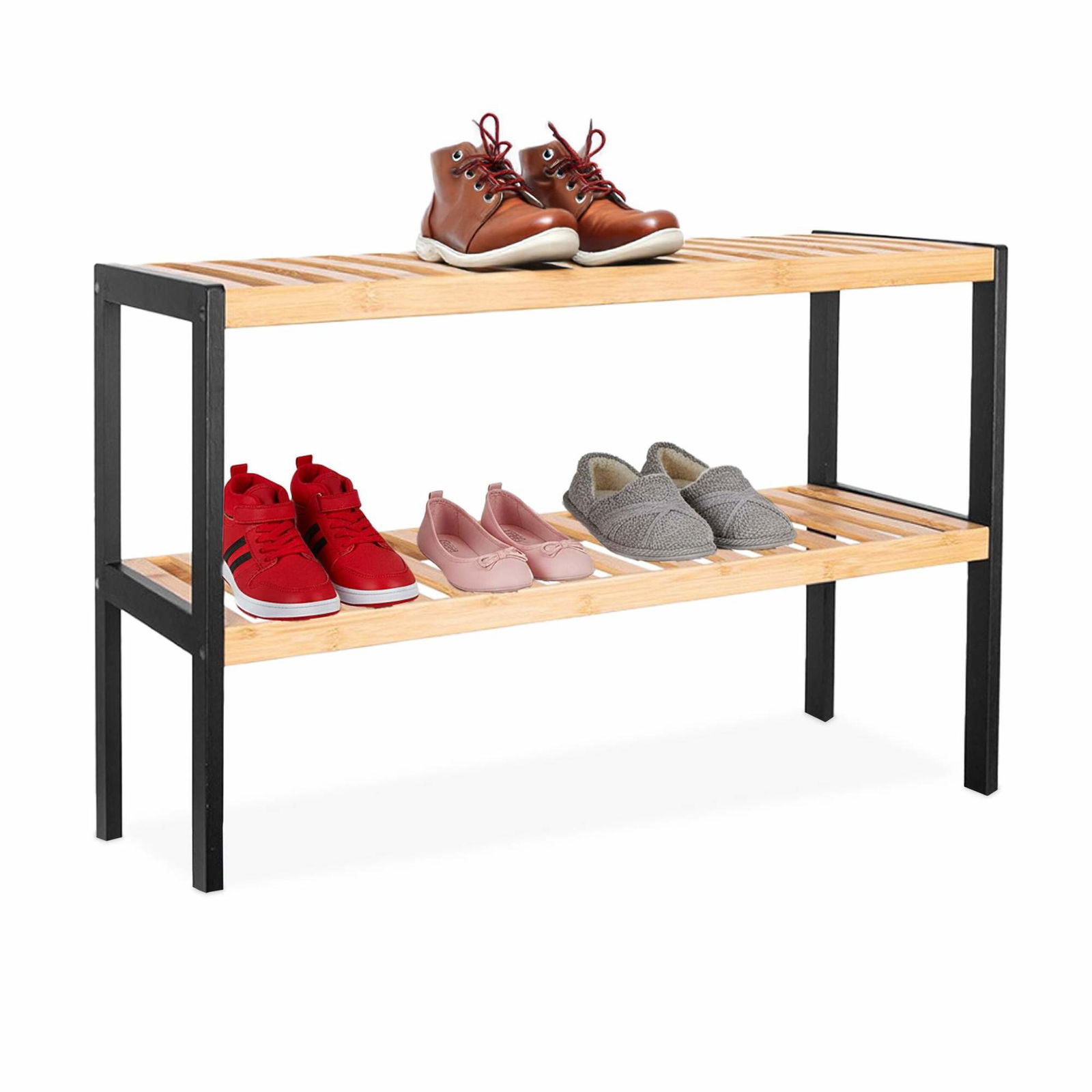 Bambus skohylde – Pladsbesparende, Rummer 9 par