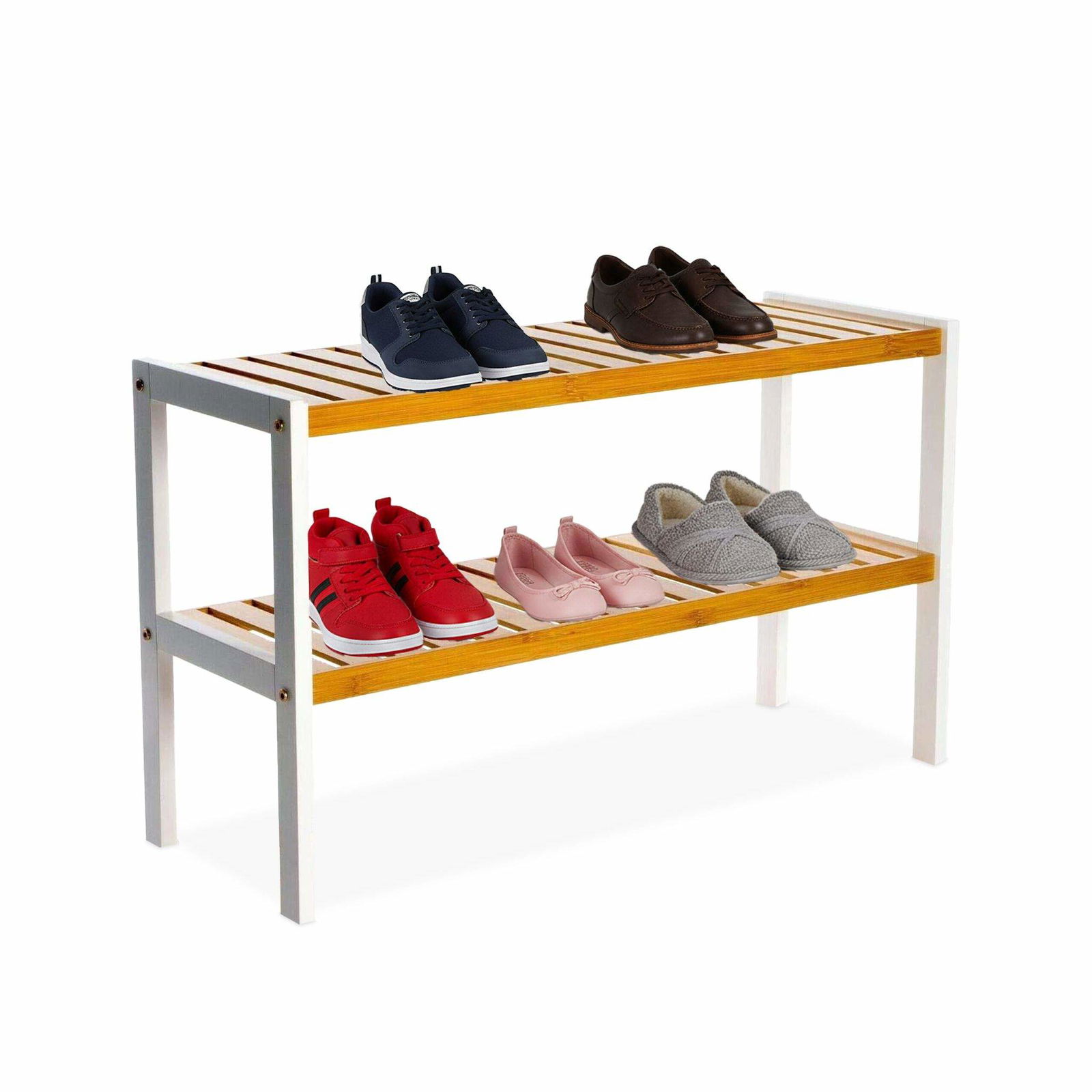 Bambus skohylde – Pladsbesparende, Rummer 9 par