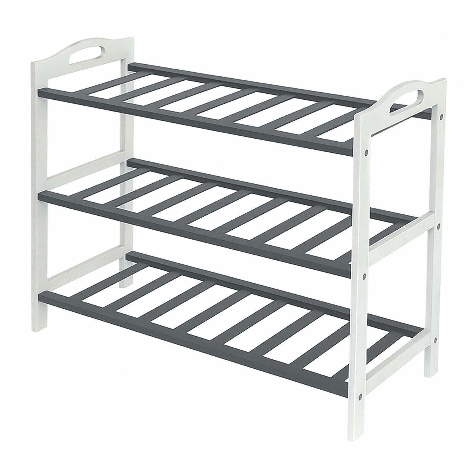 Bambus skohylde – 3 niveauer, plads til 9 par