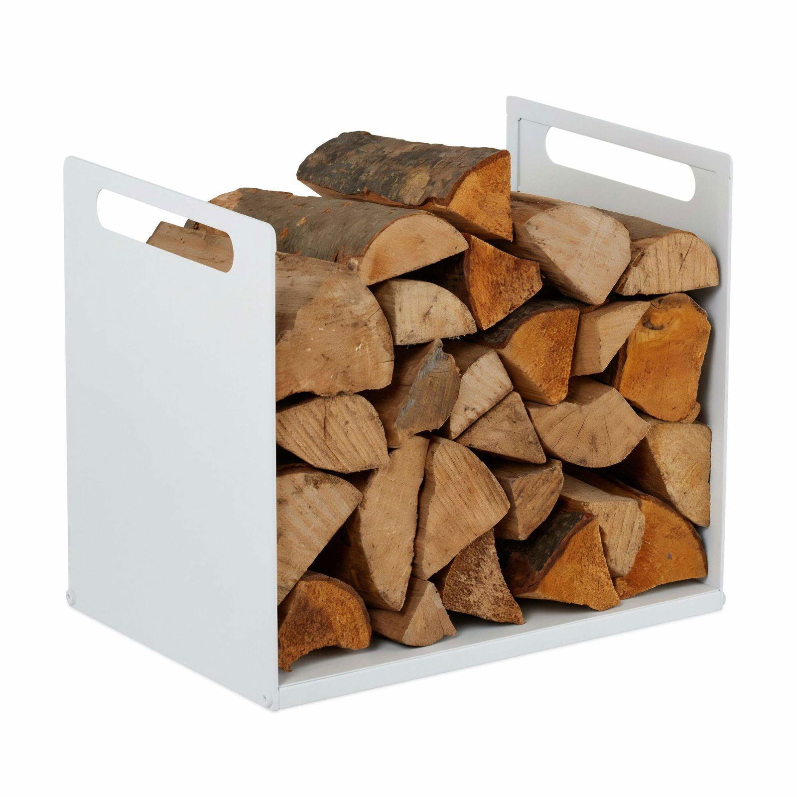 Brændehylde – Robust jern, pladsbesparende design