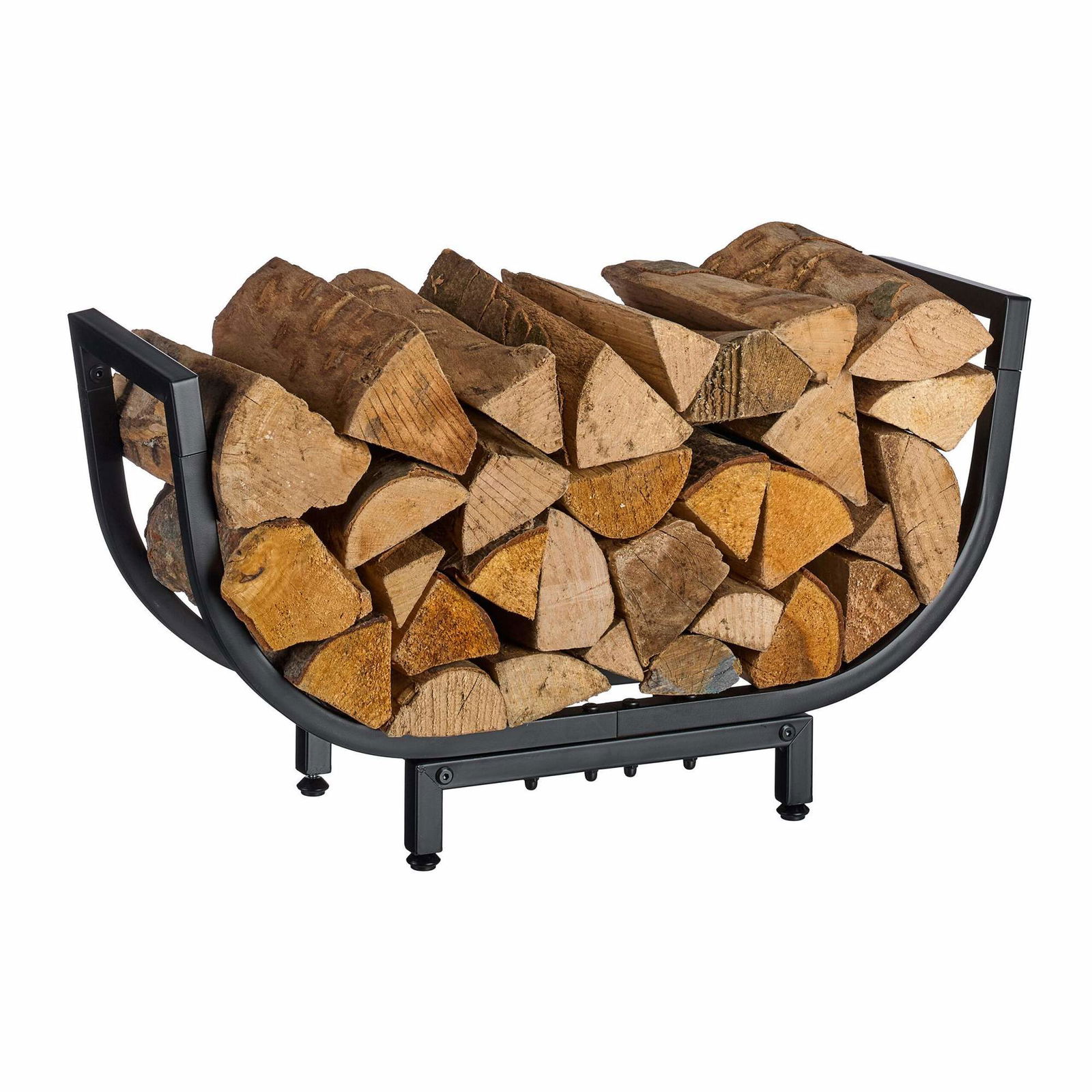 Böjd vedhylla i järn – Platsbesparande vedförvaring | Hem & Hobby | Pryloteket